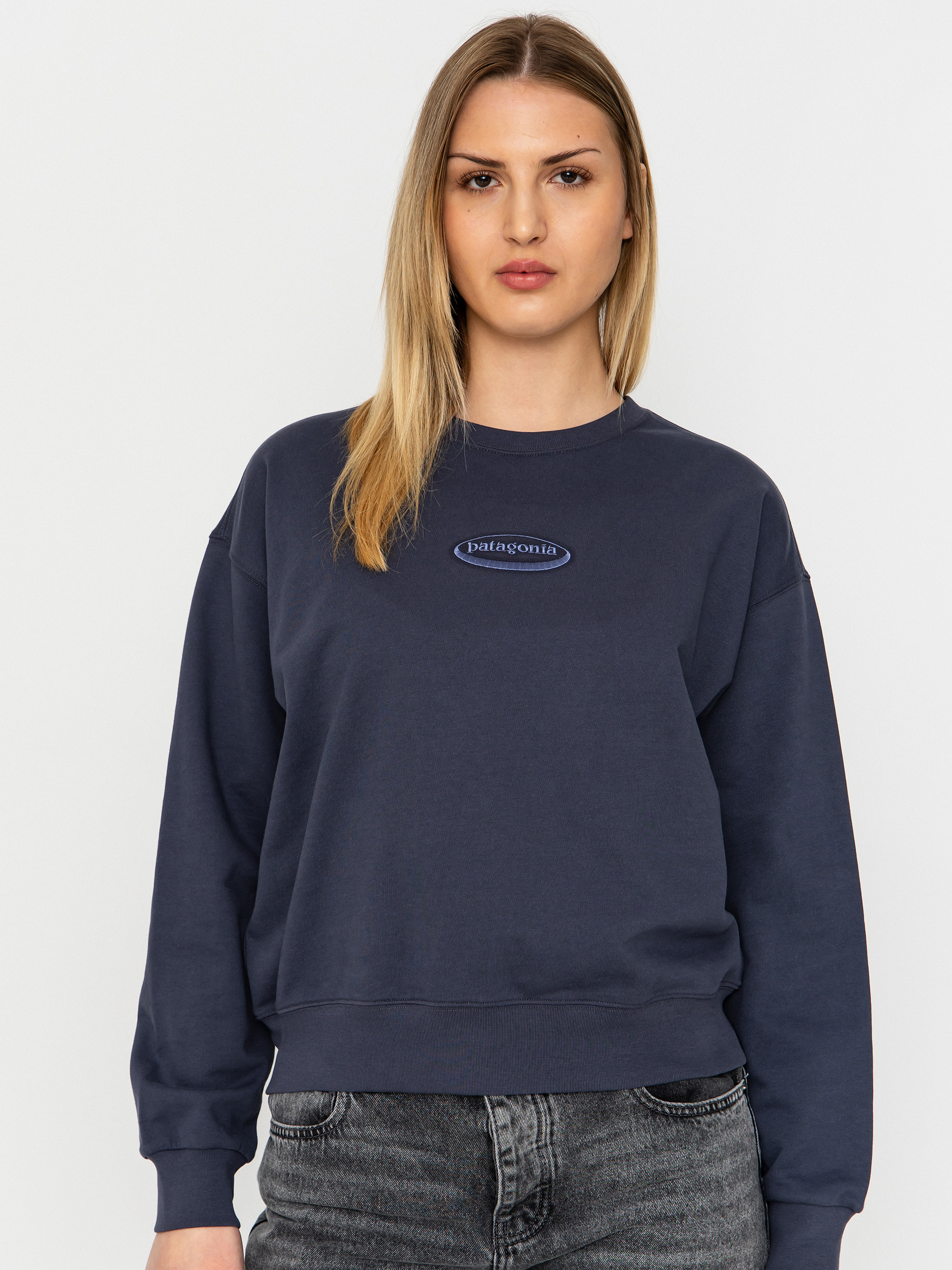 Hanorac Patagonia 95 Oval Logo Daily Wmn (smolder blue)
