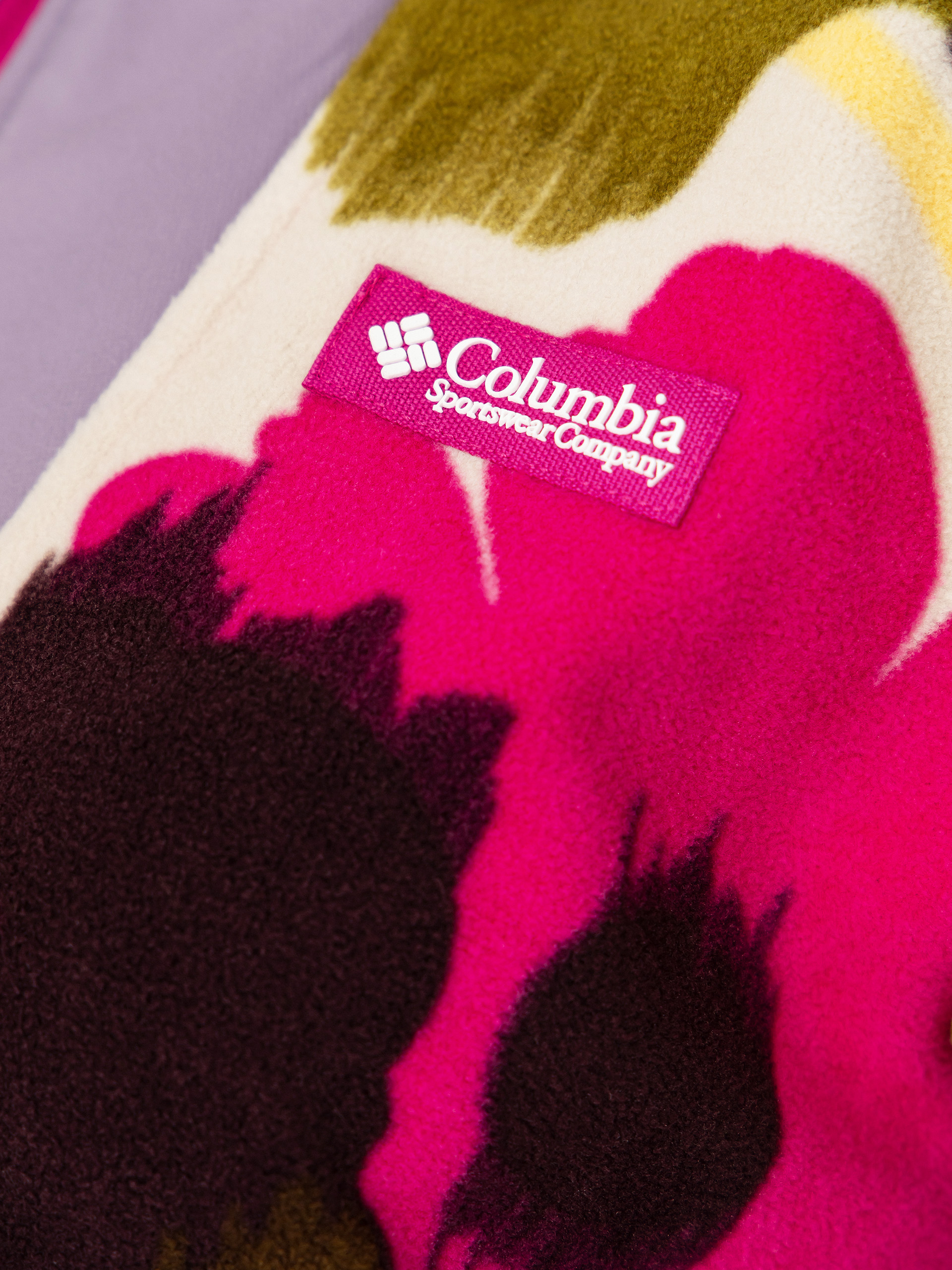 Pentru femei Hanorac din fleece Columbia Sequoia Grove Printed Half Zip (fuchsia/ikatbloom)