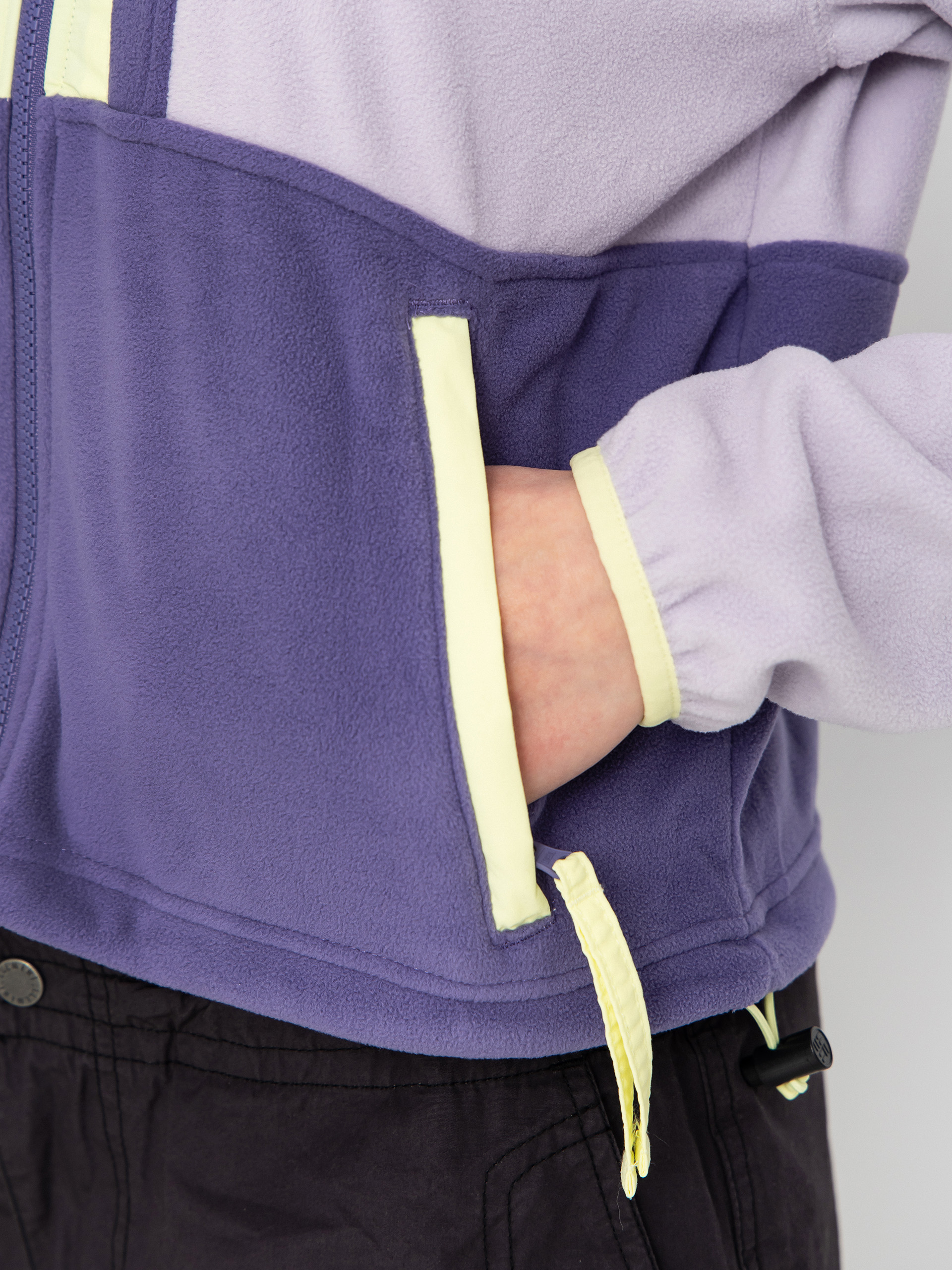 Pentru femei Hanorac din fleece Columbia Backbowl II Full Zip (lavender pearl/stormwatch/citron haze)