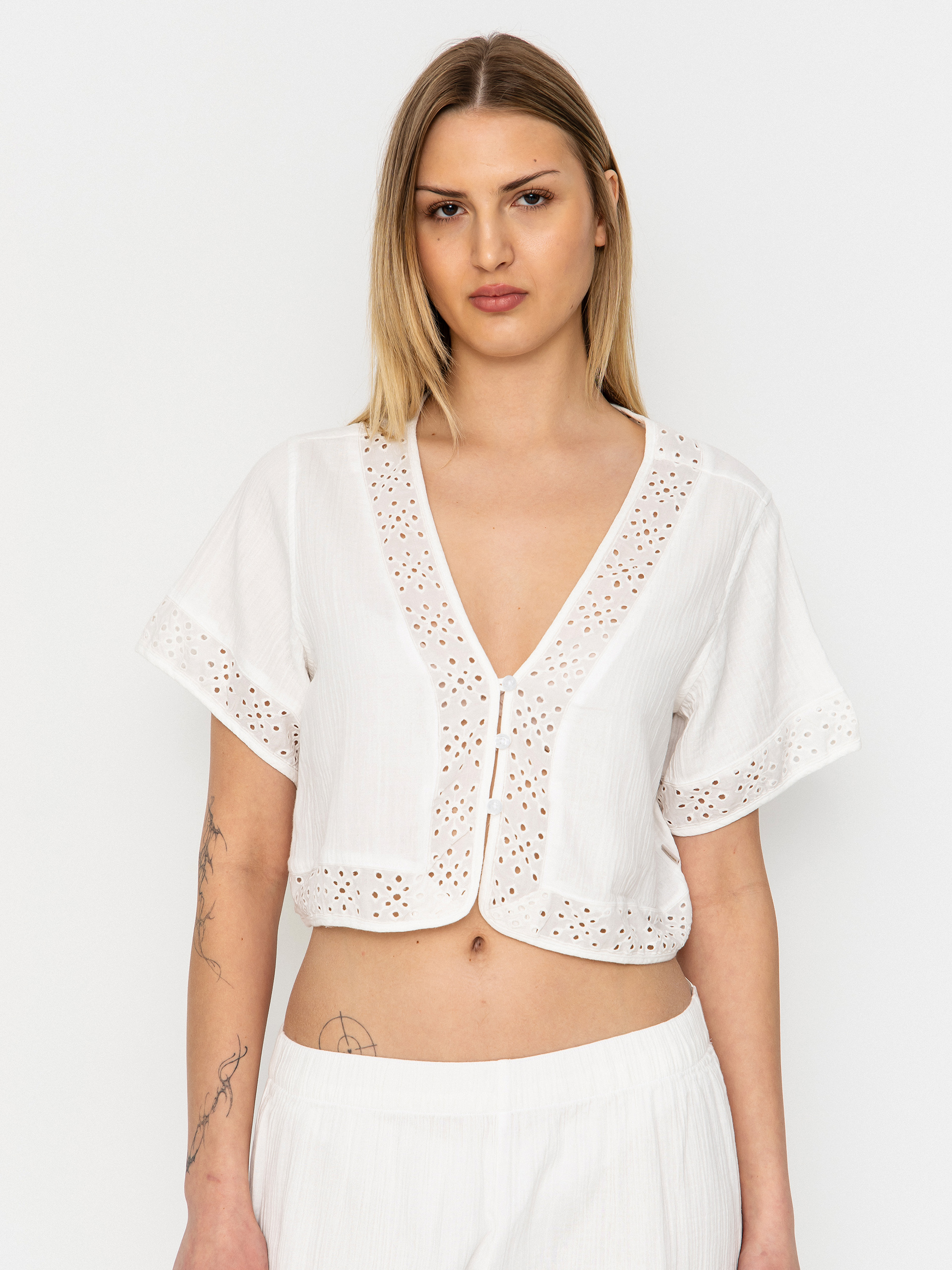 Cămașă Brixton Seaside Eyelet Top Wmn (off white eyelet)