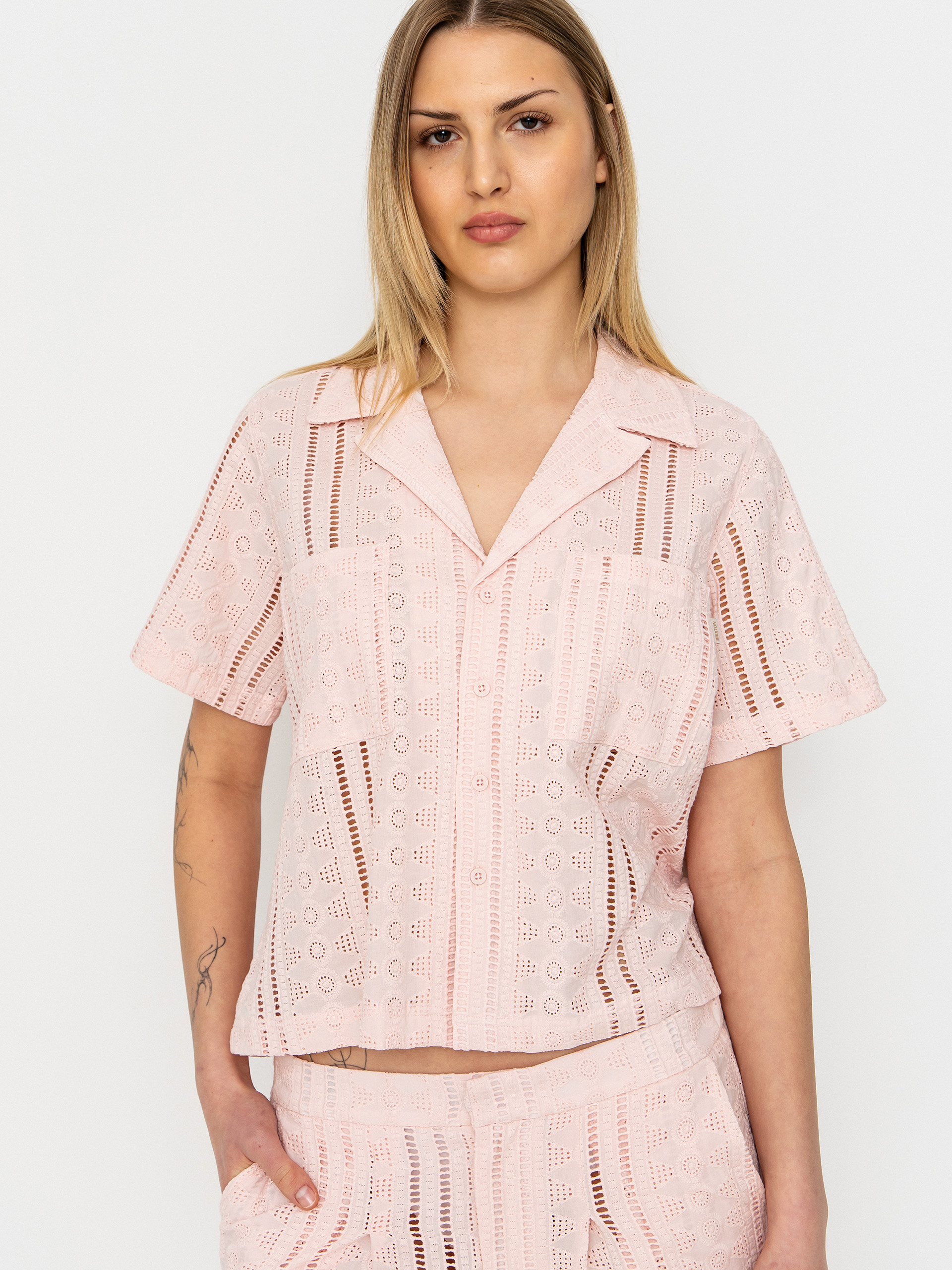 Cămașă Brixton Paradise Lounge Wmn (chalk pink)