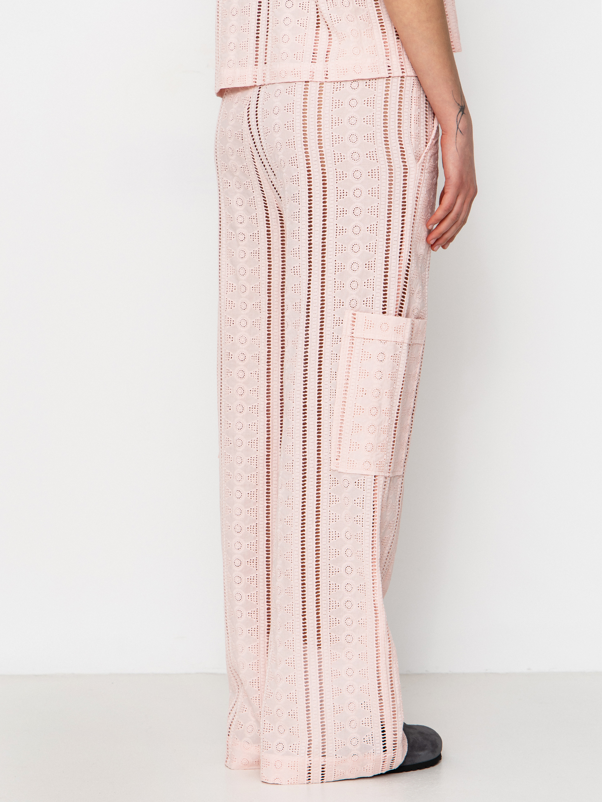Pantaloni Brixton The Mercer Wide Leg Trouser Wmn (chalk pink)