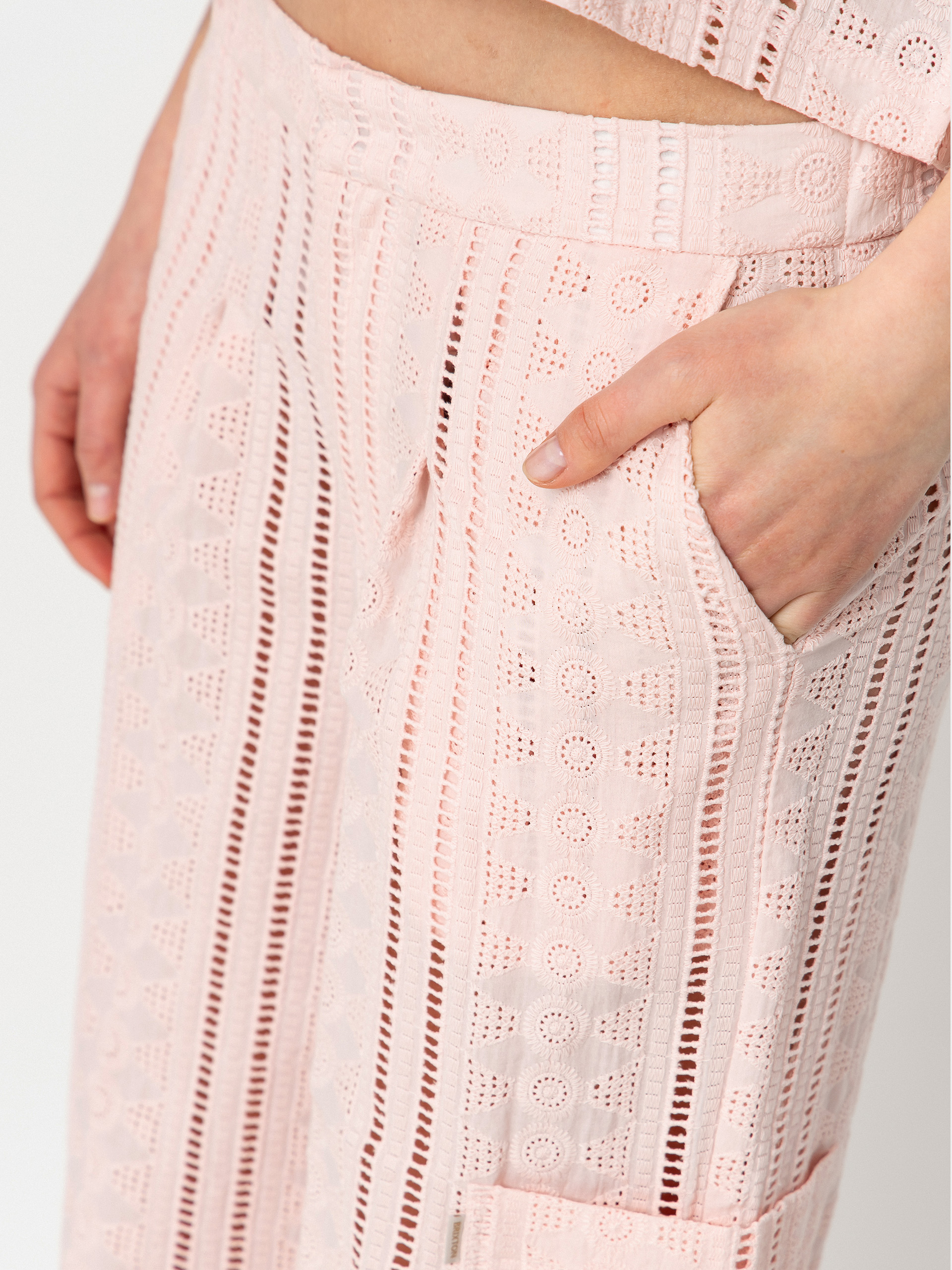 Pantaloni Brixton The Mercer Wide Leg Trouser Wmn (chalk pink)