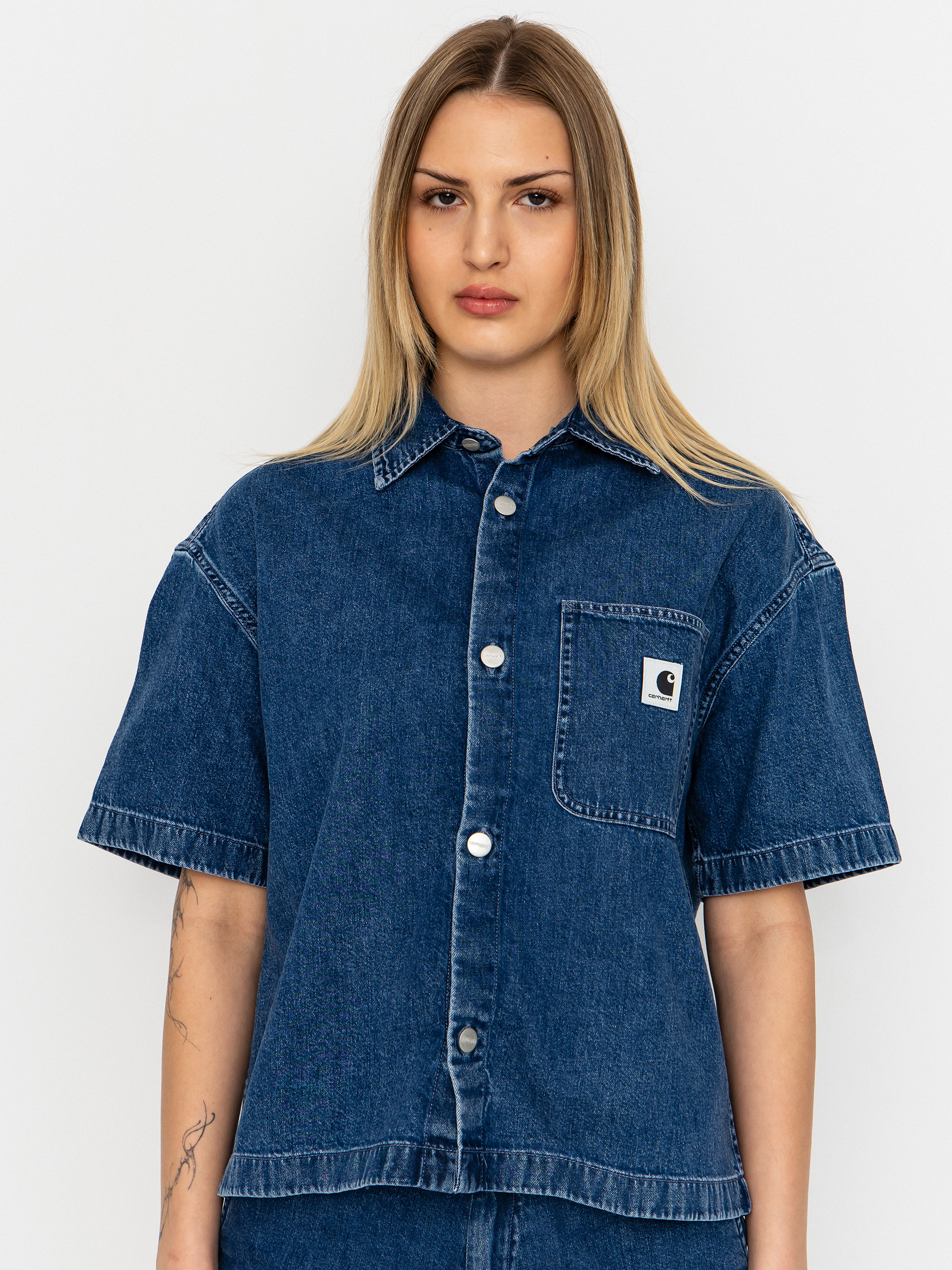 Cămașă Carhartt WIP Lovilia Wmn (blue)