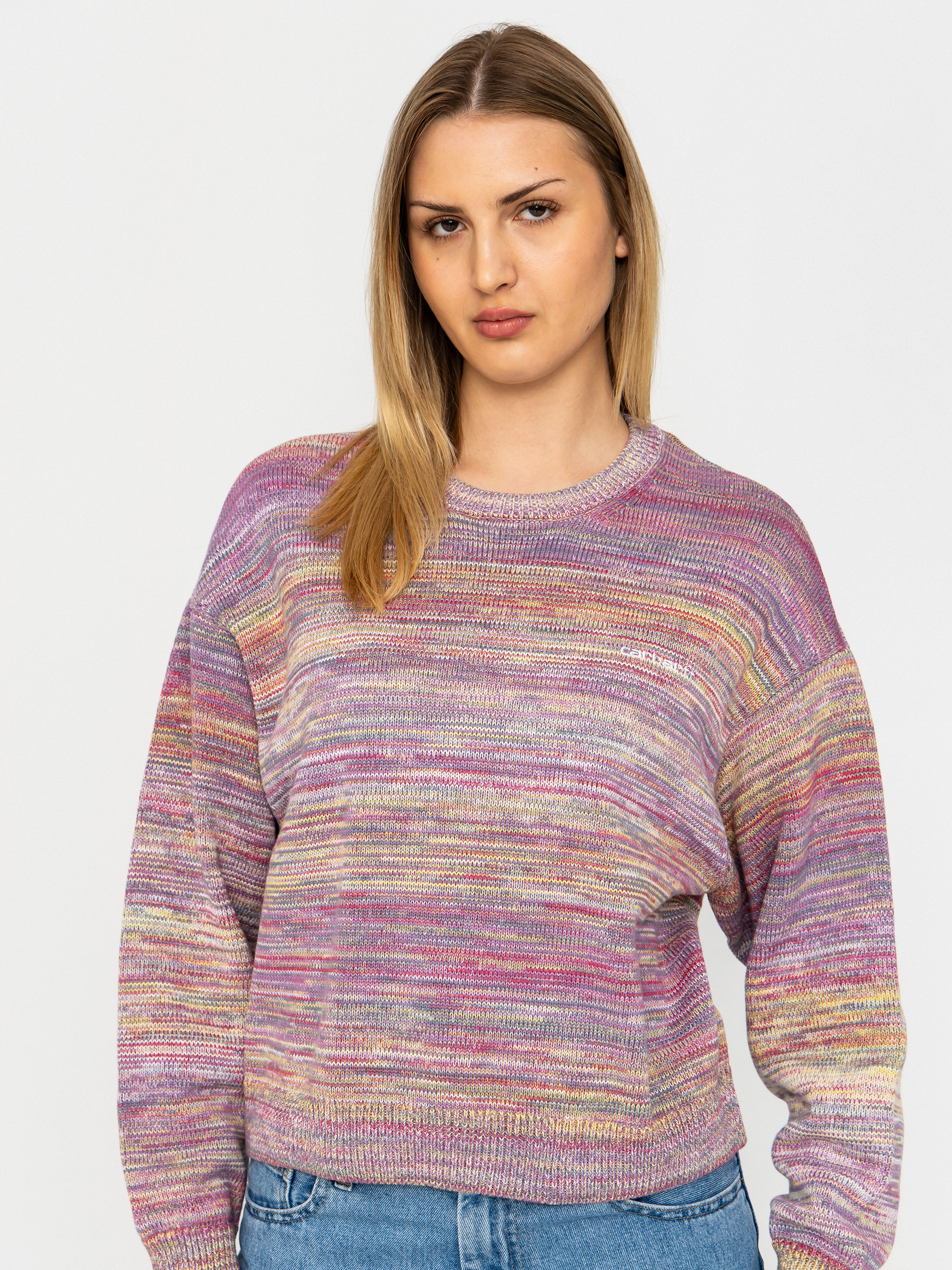 Pulover Carhartt WIP Keenaner Wmn (gradient/gentle purple)