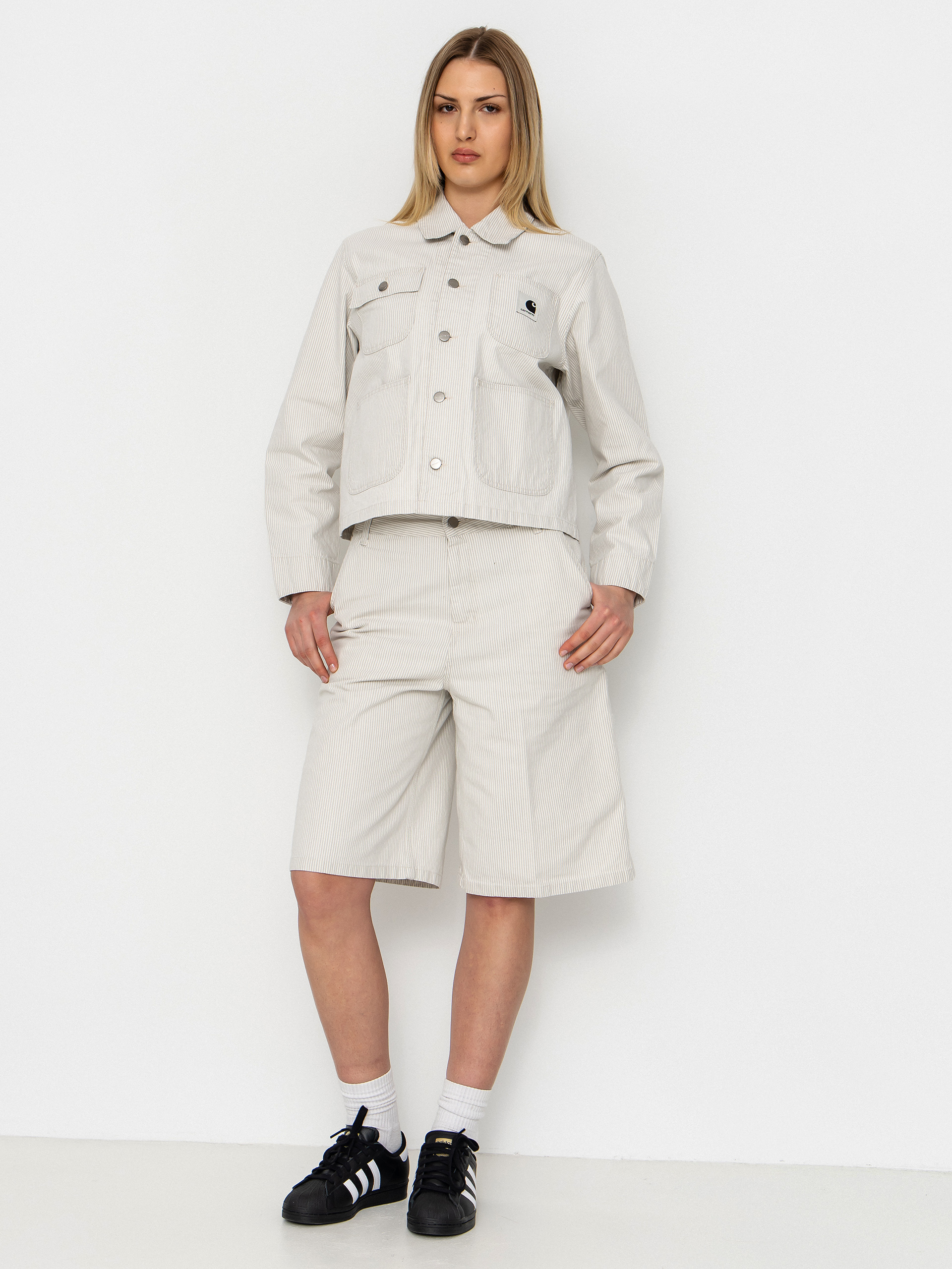 Geacă Carhartt WIP Mercer Chore Coat Wmn (mercer stripe/graphite/wax)