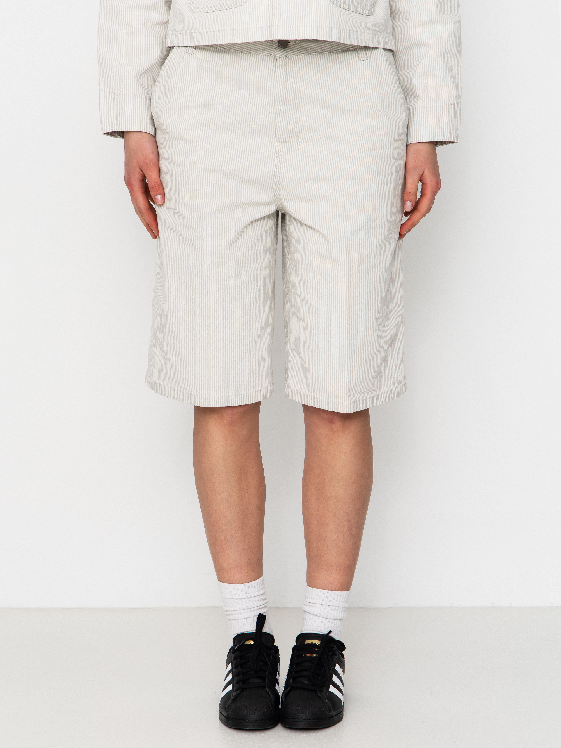 Pantaloni scurți Carhartt WIP Mercer Single Knee Wmn (mercer stripe/graphite/wax)