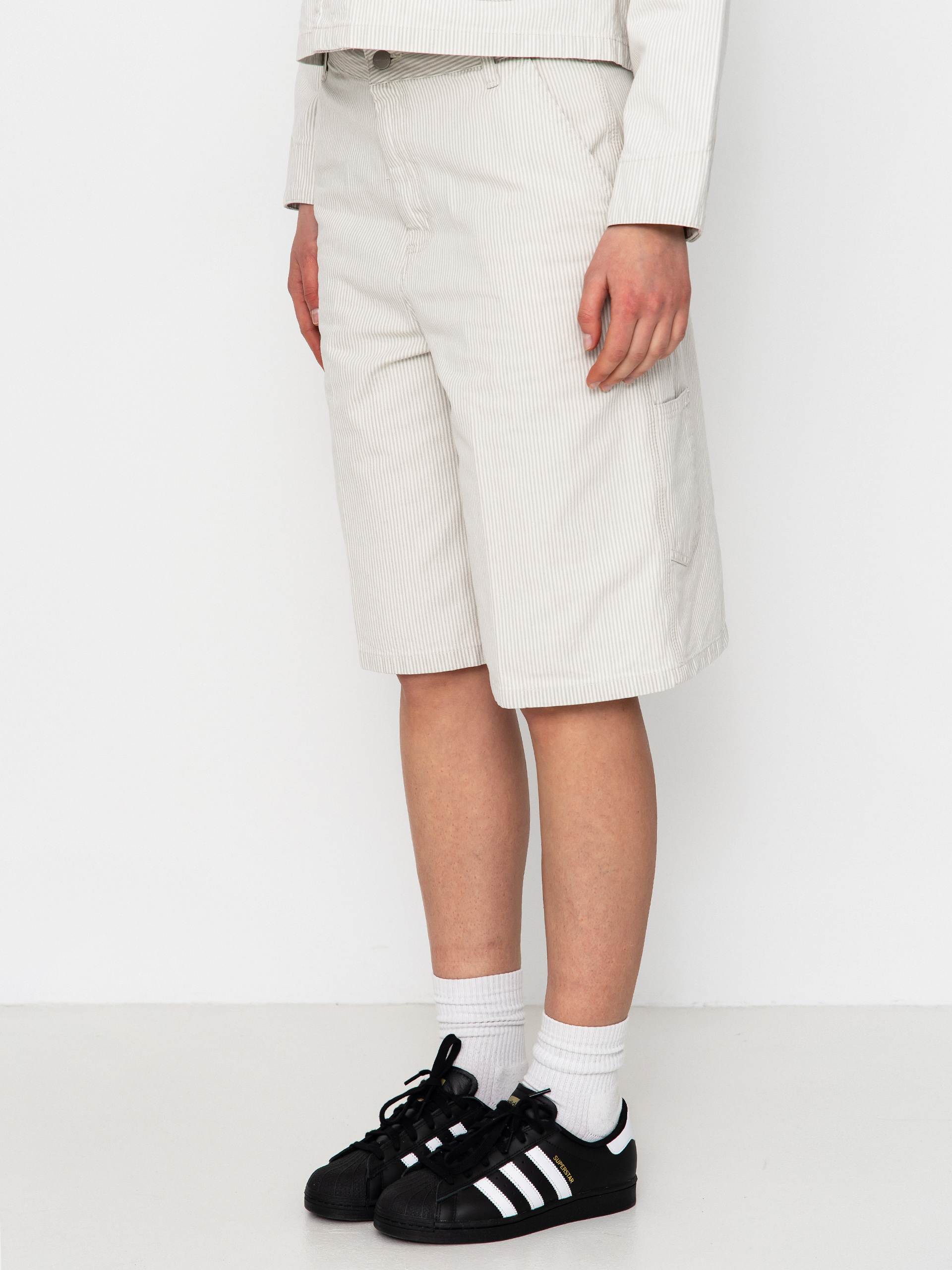Pantaloni scurți Carhartt WIP Mercer Single Knee Wmn (mercer stripe/graphite/wax)