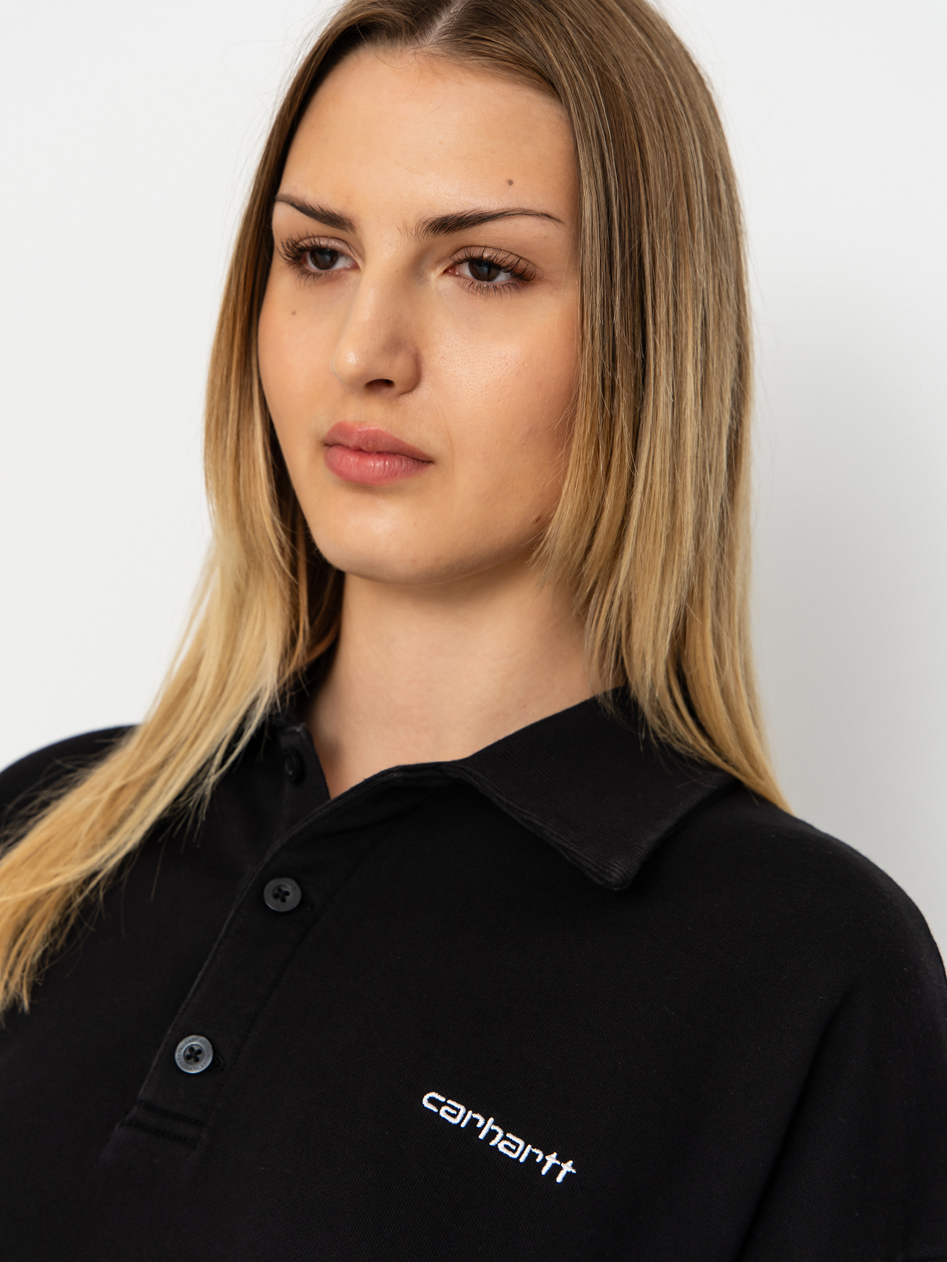 Hanorac Carhartt WIP Brenta Polo Wmn (black/white)
