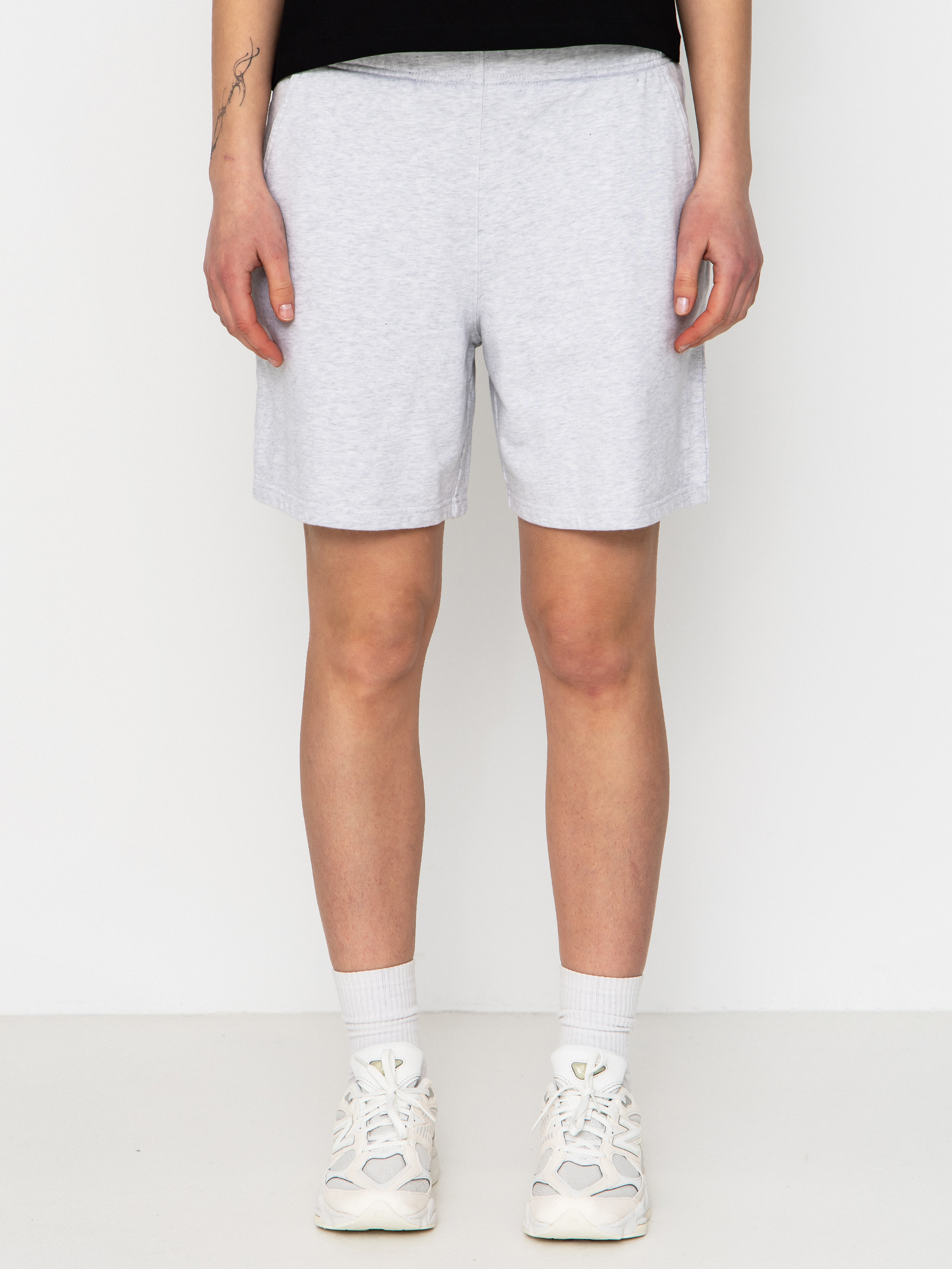 Pantaloni scurți Carhartt WIP Brenta Wmn (ash heather/white)