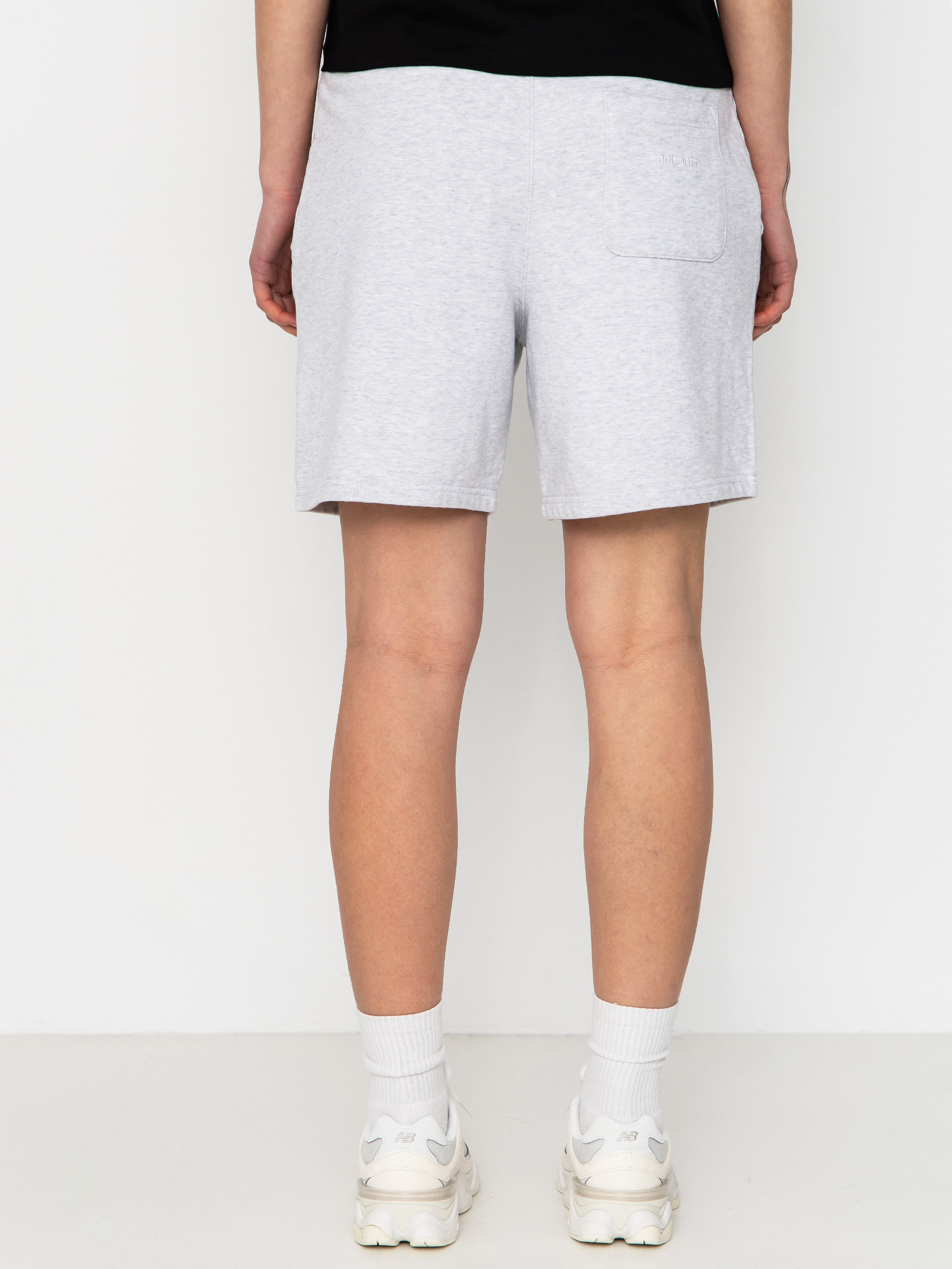 Pantaloni scurți Carhartt WIP Brenta Wmn (ash heather/white)