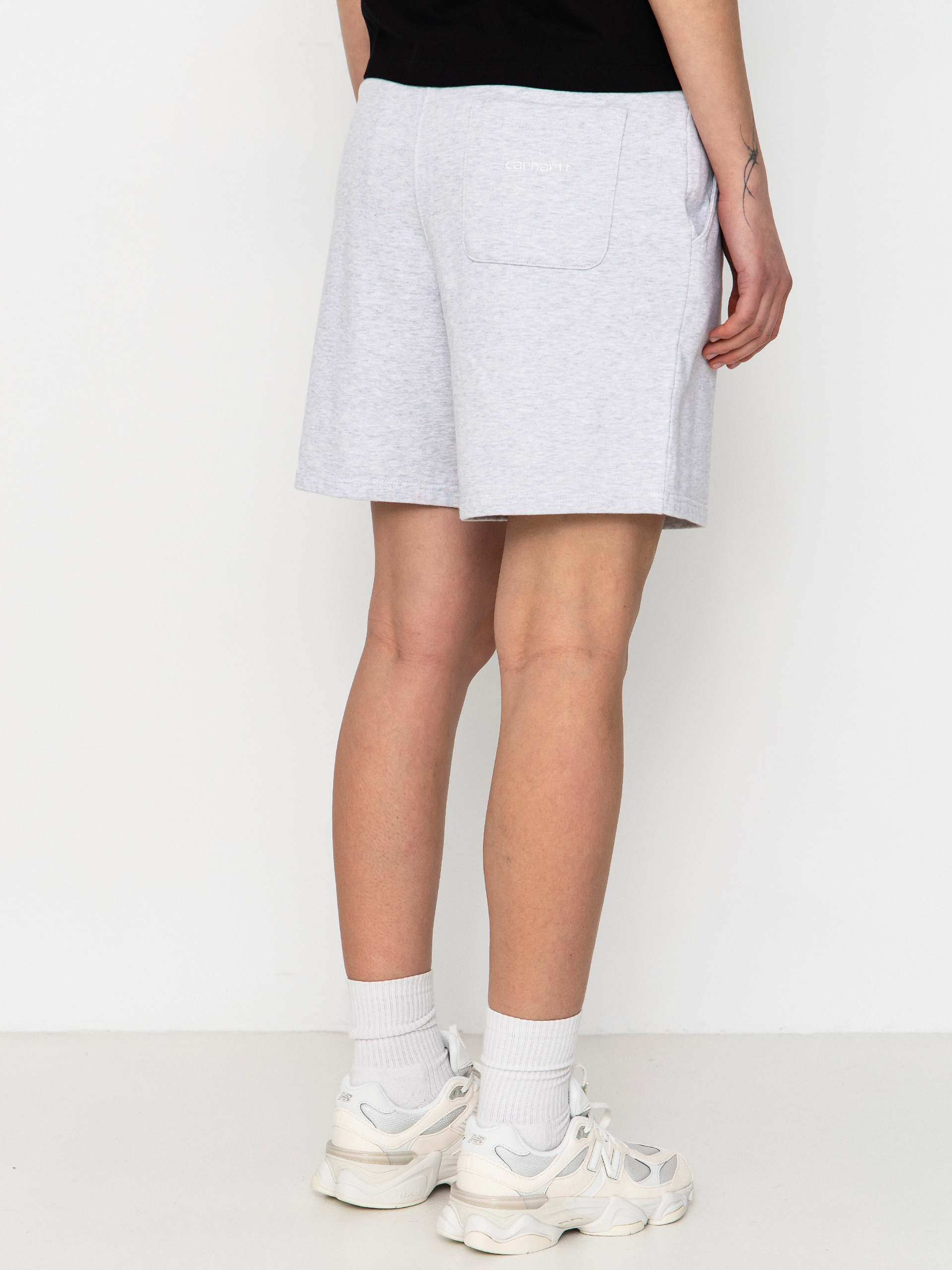 Pantaloni scurți Carhartt WIP Brenta Wmn (ash heather/white)