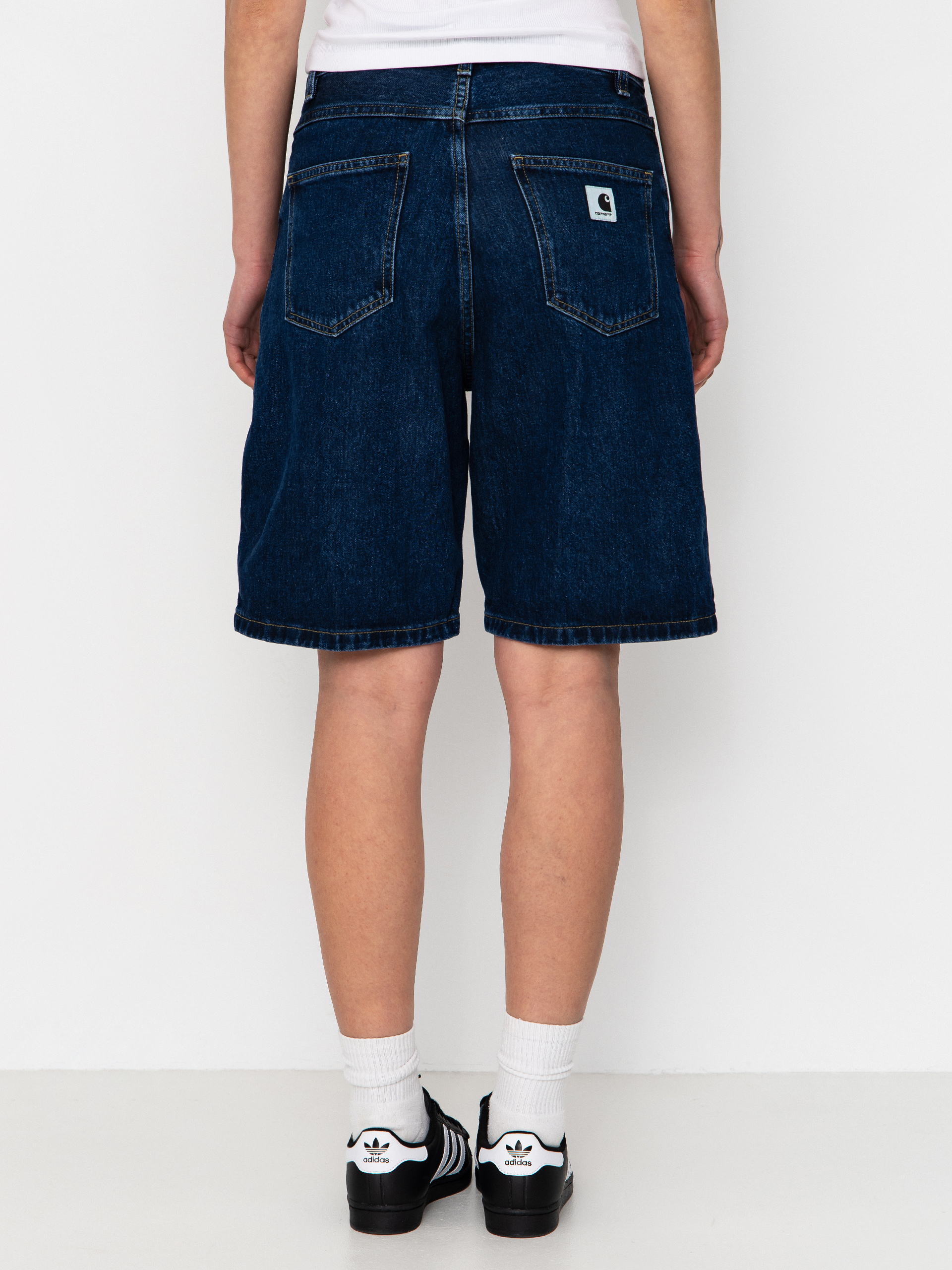 Pantaloni scurți Carhartt WIP Brandon Wmn (blue stone washed)