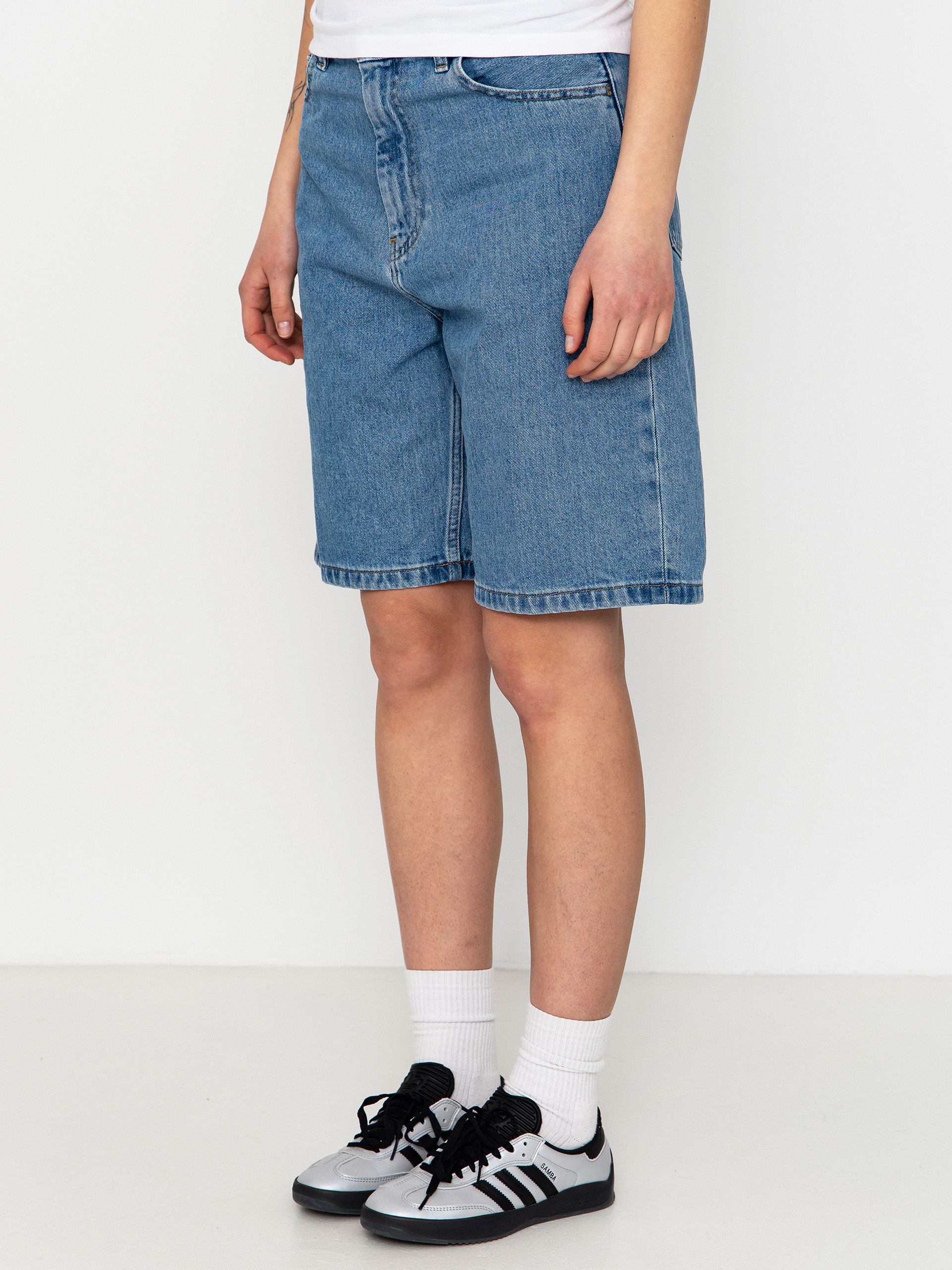 Pantaloni scurți Carhartt WIP Brandon Wmn (blue stone bleached)