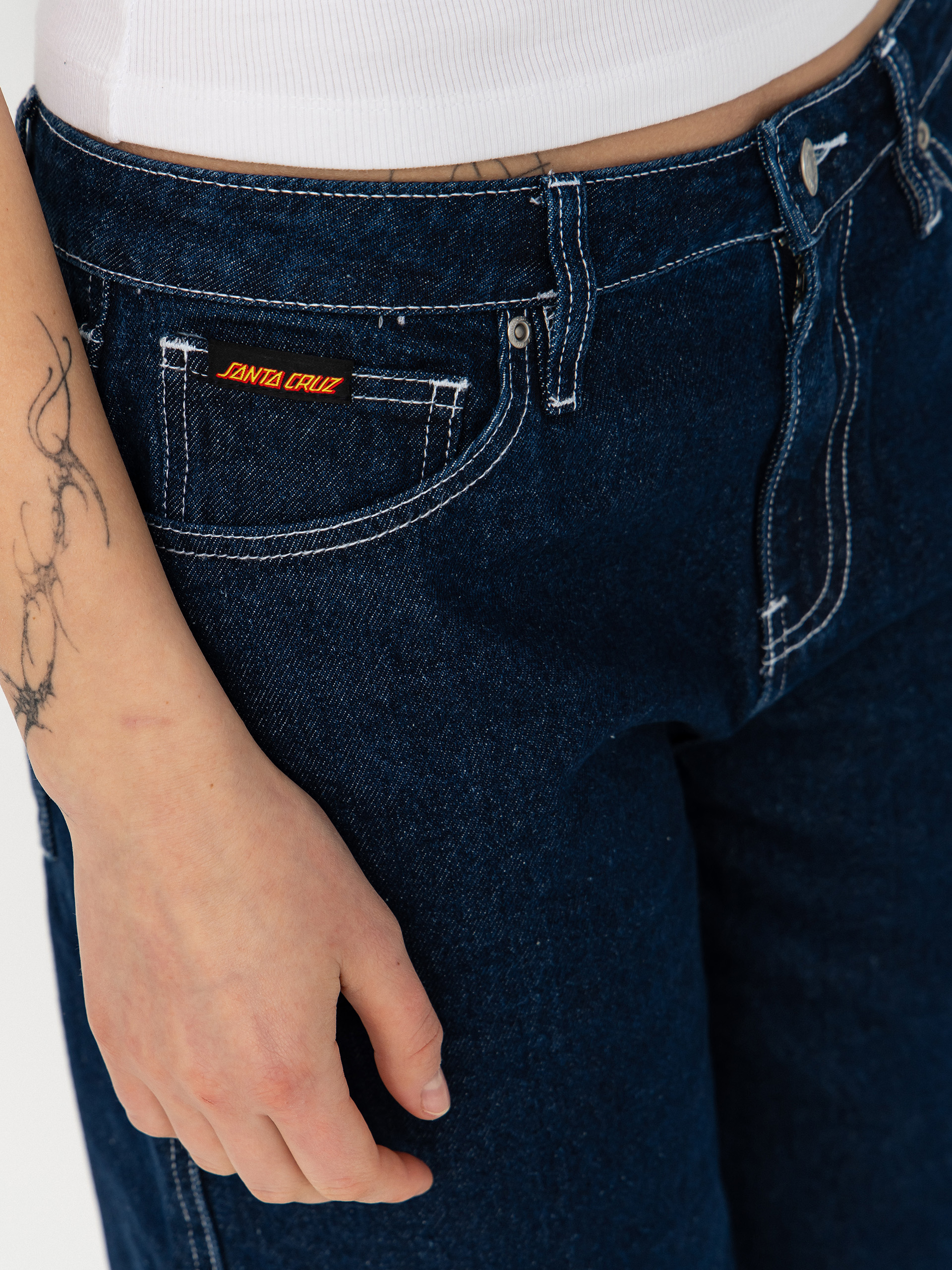Pantaloni scurți Santa Cruz Split Sun Wmn (dark denim)