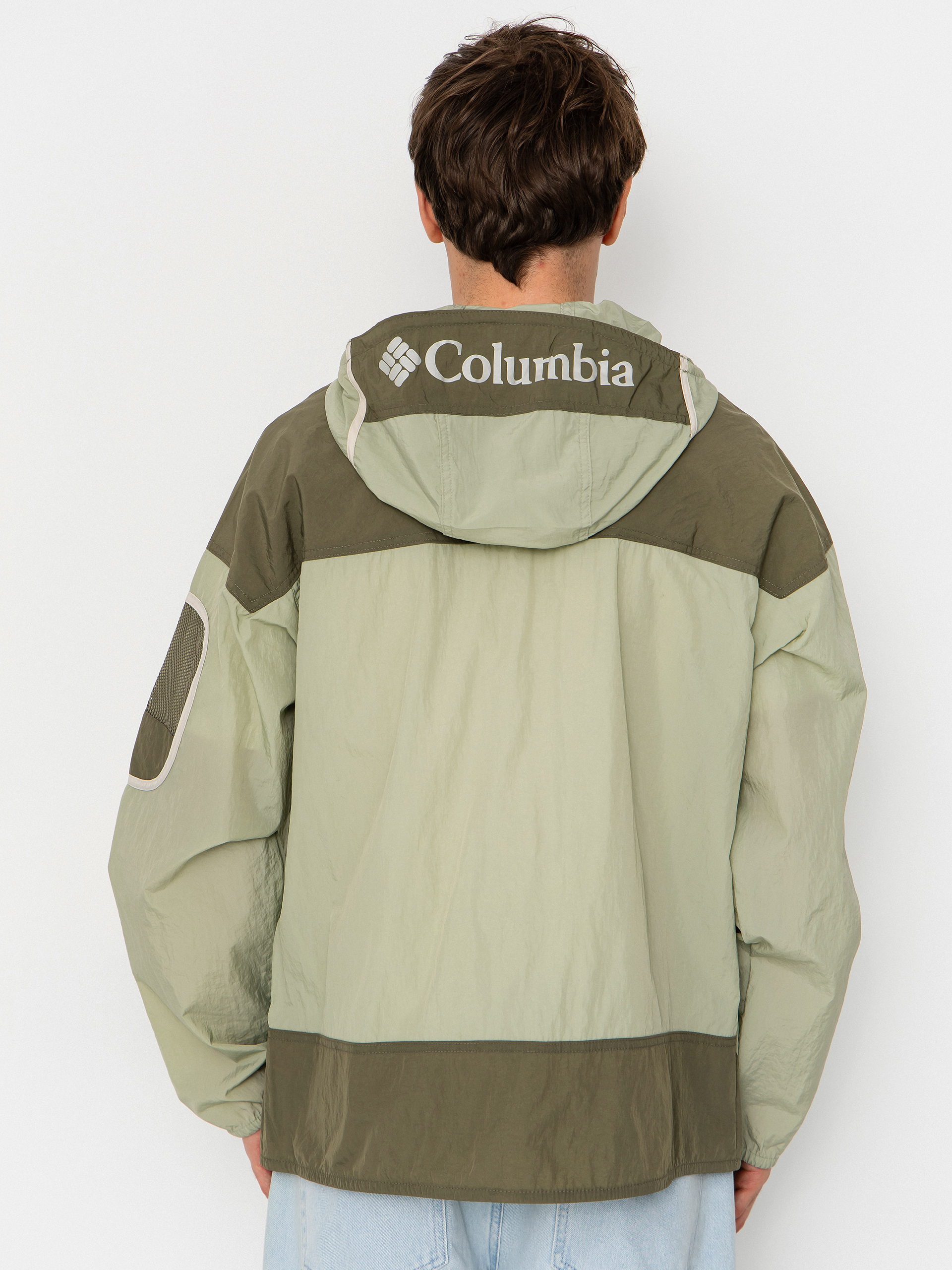 Geacă Columbia Challenger II Windbreaker (safari/stone green)