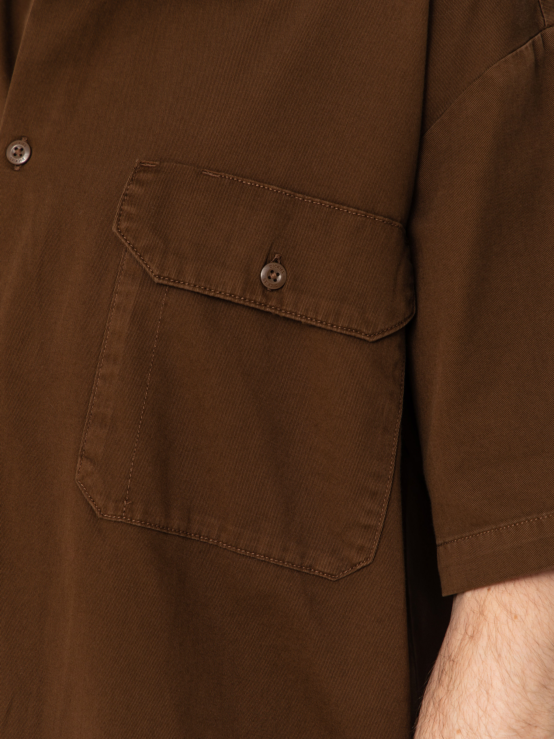 Cămașă Dickies 247 Garment Dyed Work (timber brown)