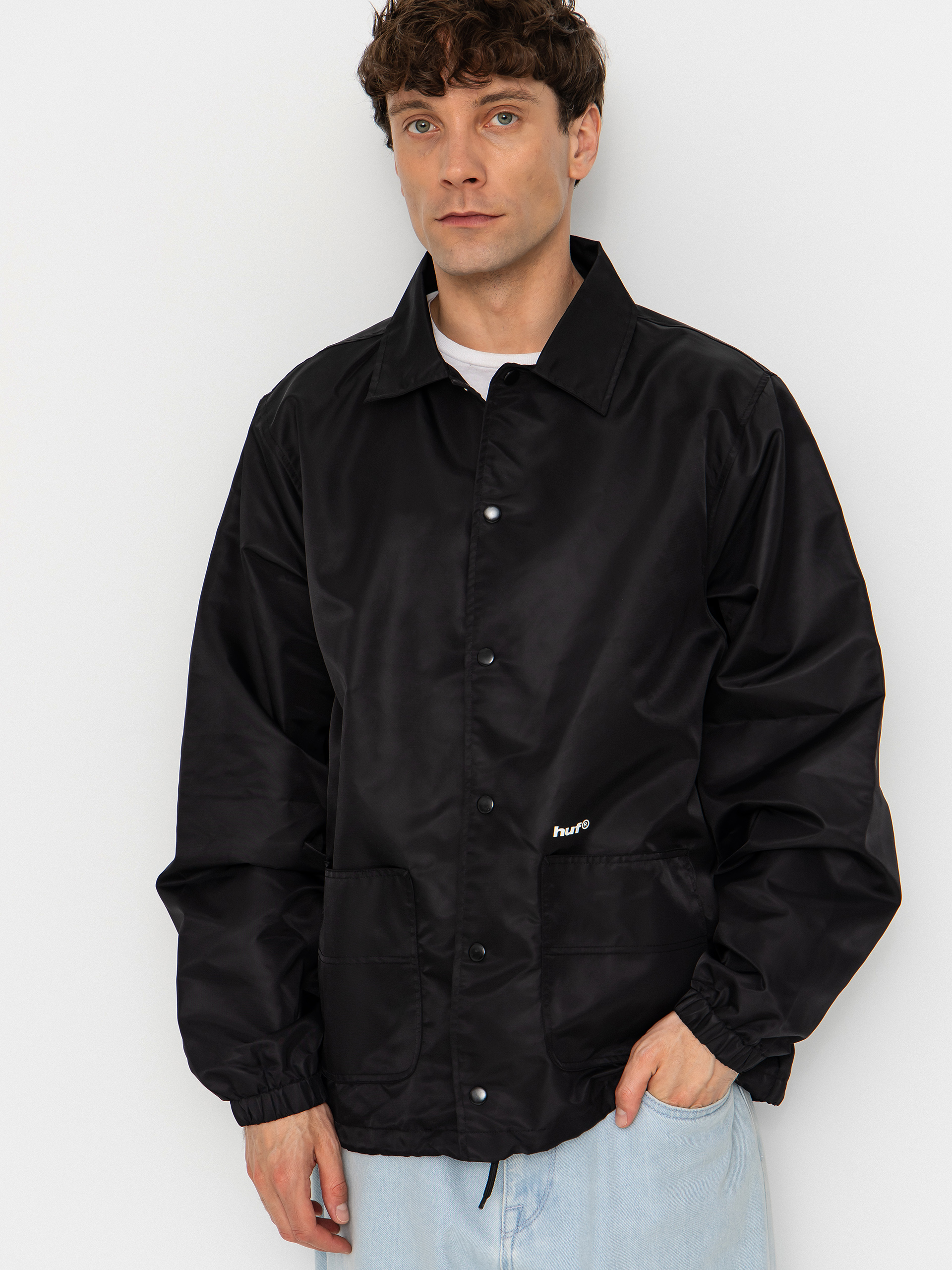 Geacă HUF 89 Coaches (black/white)