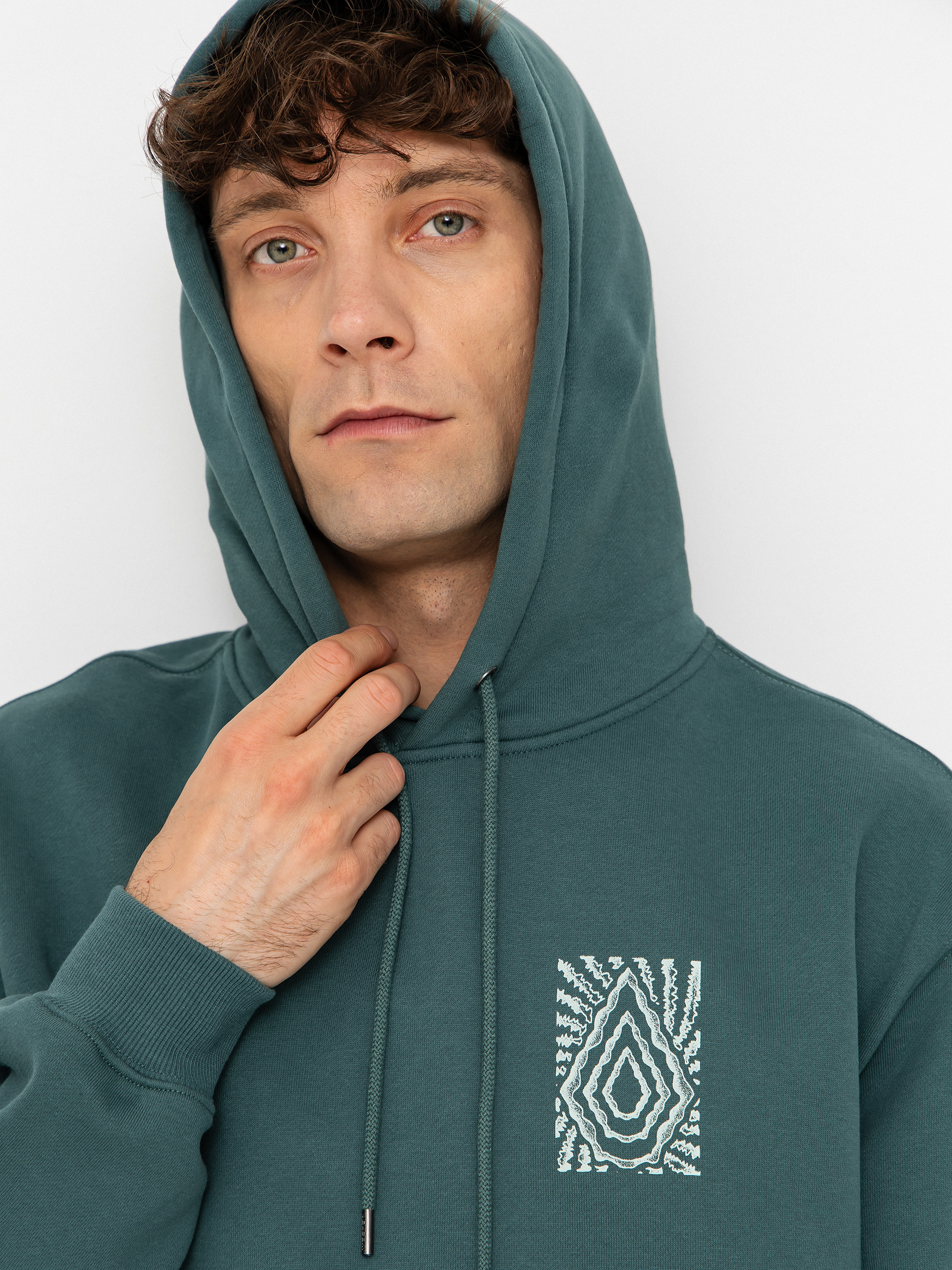 Hanorac cu glugă Volcom Watanite HD (rifle green)