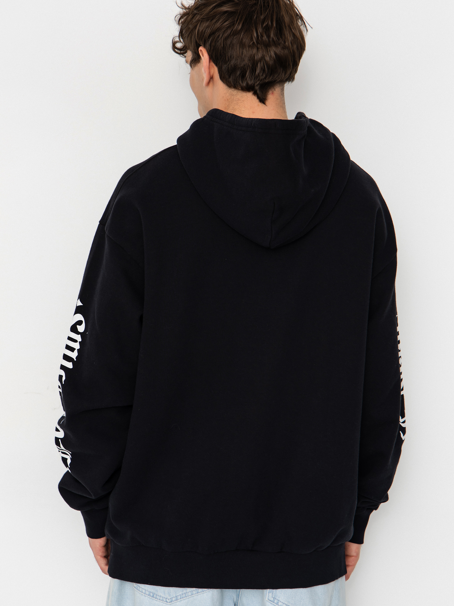 Hanorac cu glugă Brixton Smile Always Relaxed HD (black worn wash)