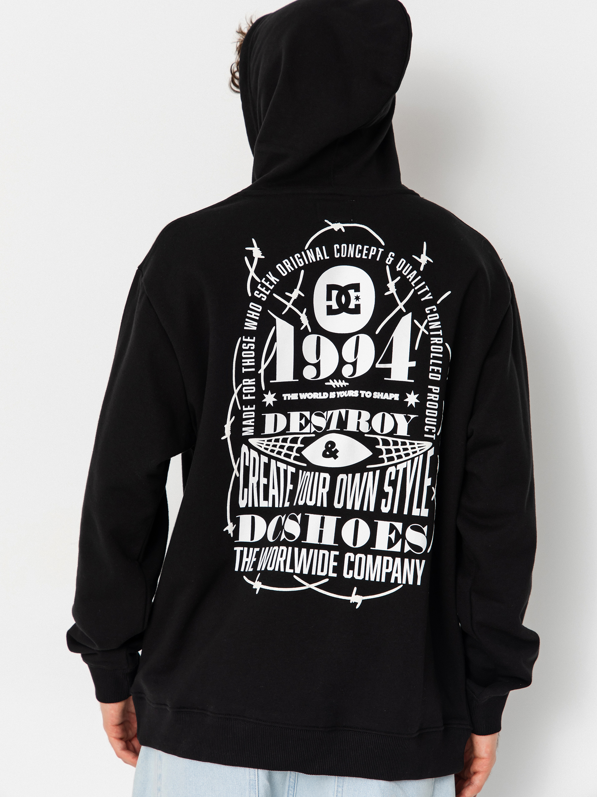 Hanorac cu glugă DC Shape Or Destroy HD (black)