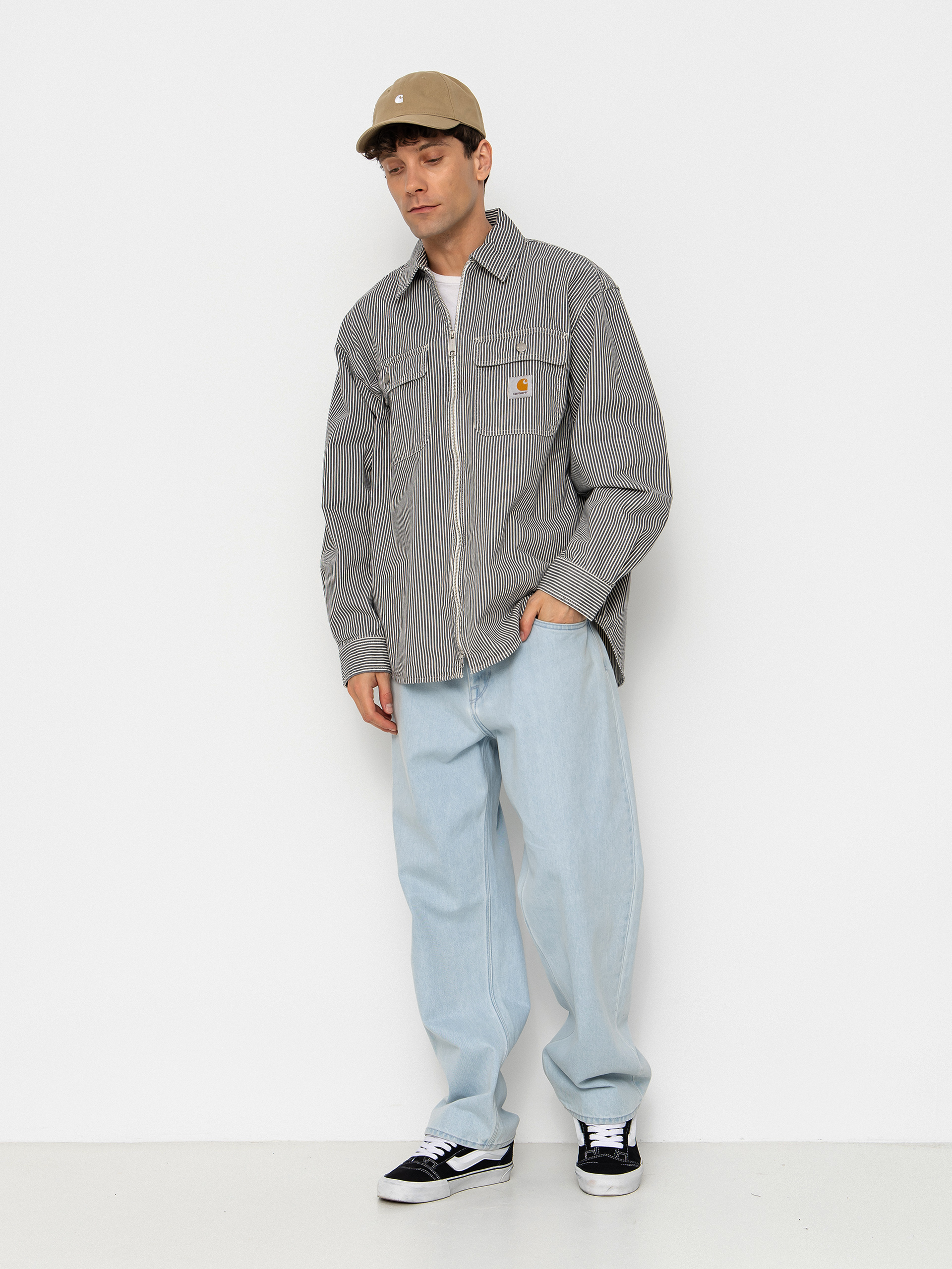 Geacă Carhartt WIP Mercer (mercer stripe/graphite/wax)