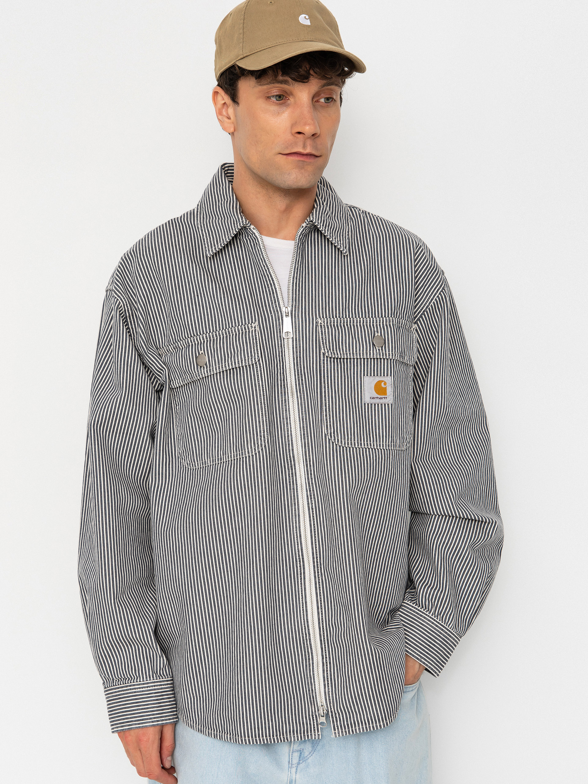 Geacă Carhartt WIP Mercer (mercer stripe/graphite/wax)