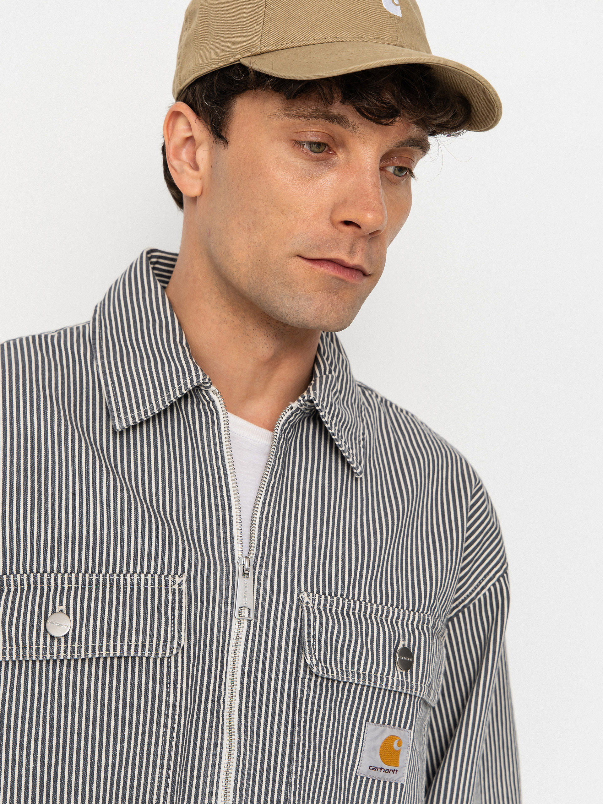 Geacă Carhartt WIP Mercer (mercer stripe/graphite/wax)