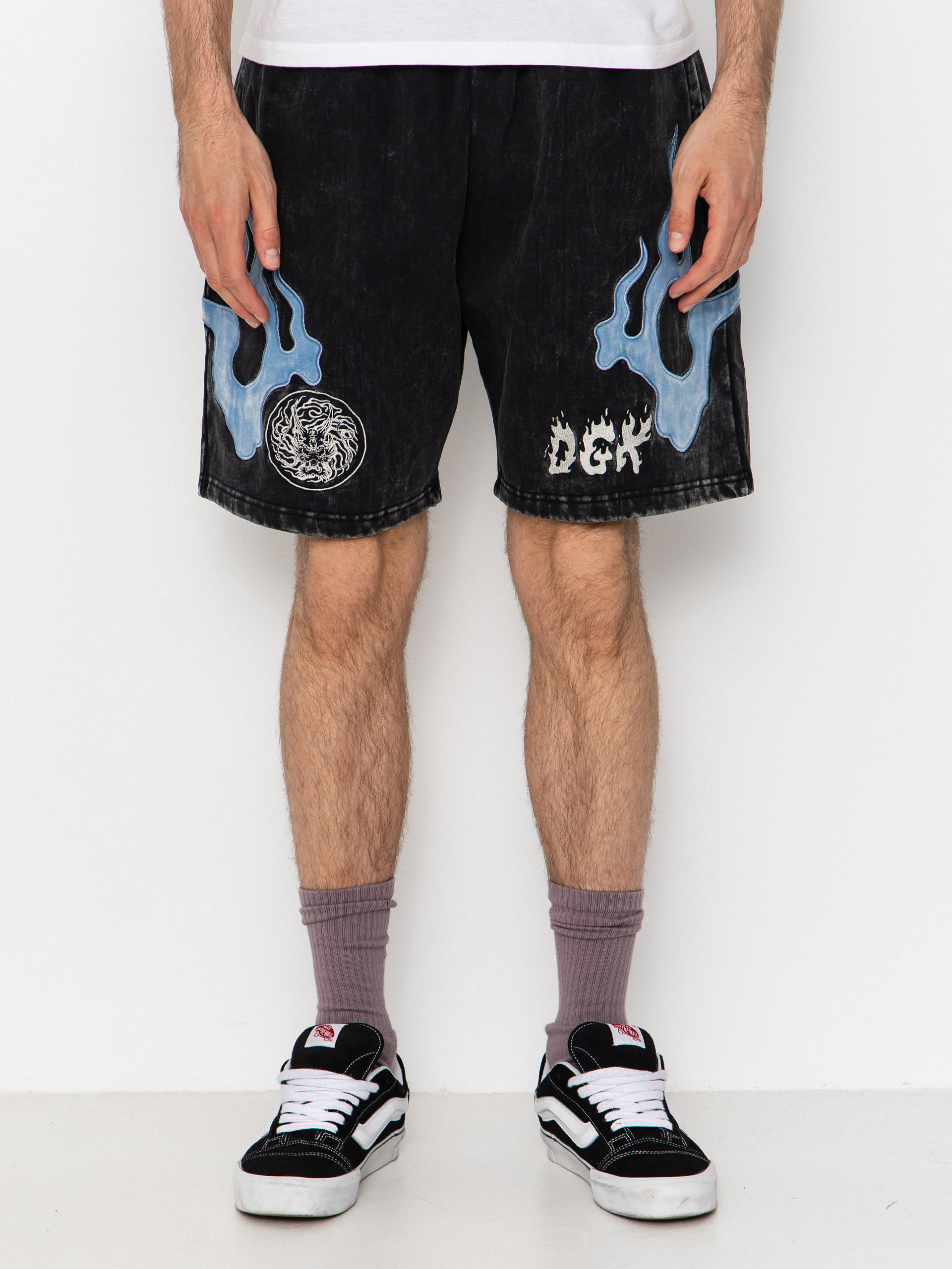 Pantaloni scurți DGK Storm (washed black)