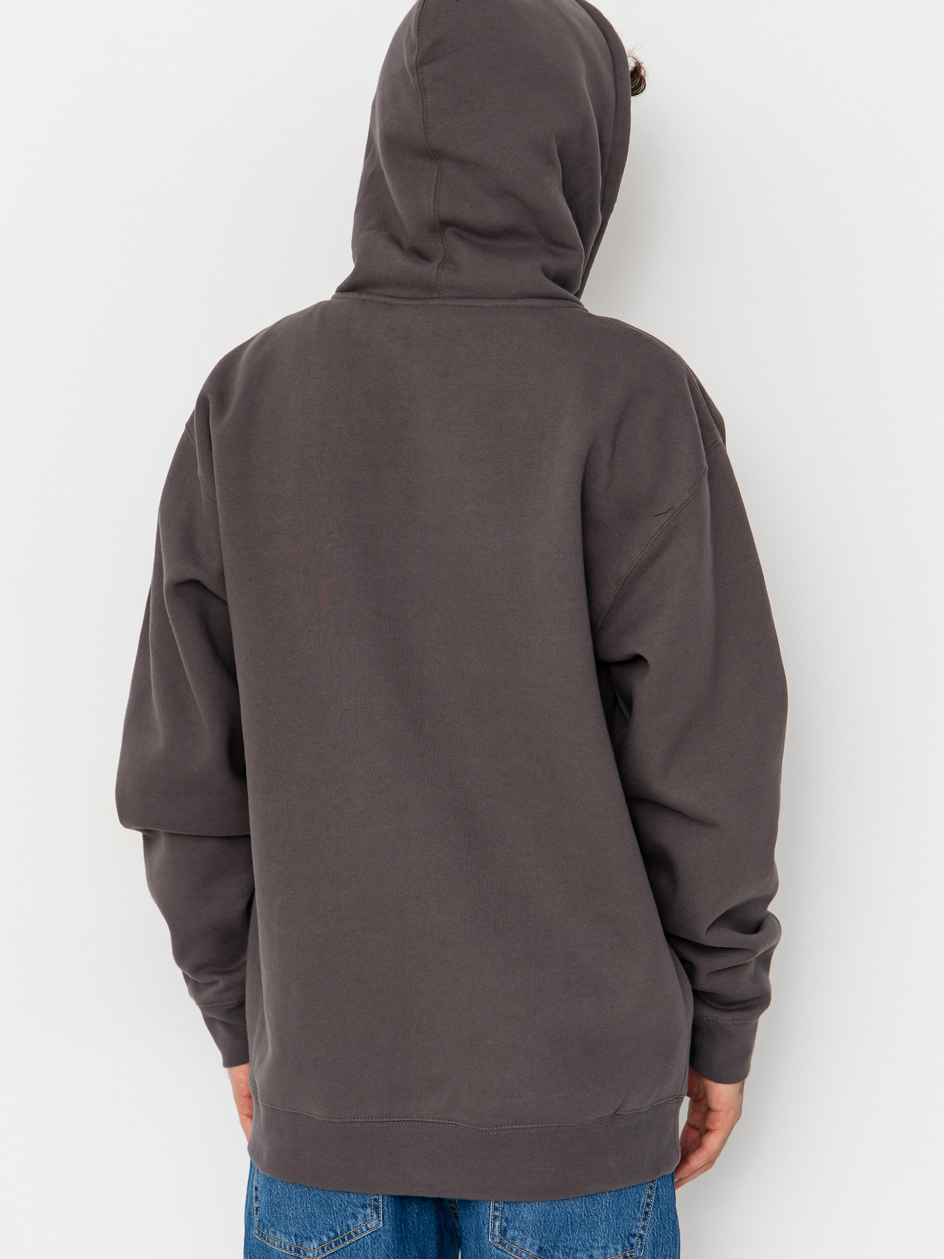 Hanorac cu glugă Antihero Motorized Emb ZHD (charcoal w/yellow embroidery)