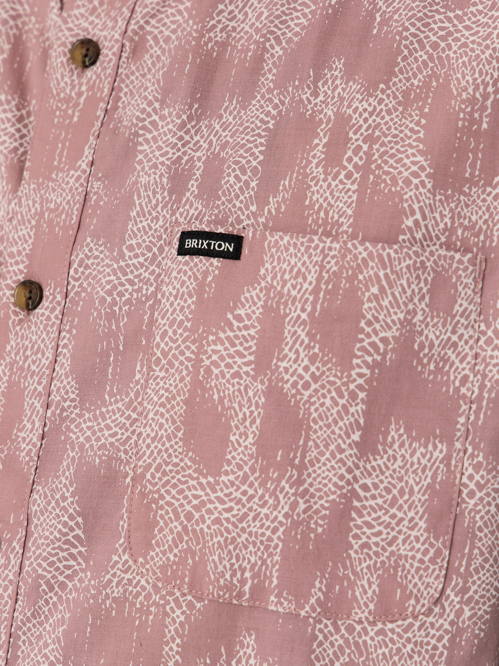 Cămașă Brixton Charter Print (dark pink/silver crackle paint)