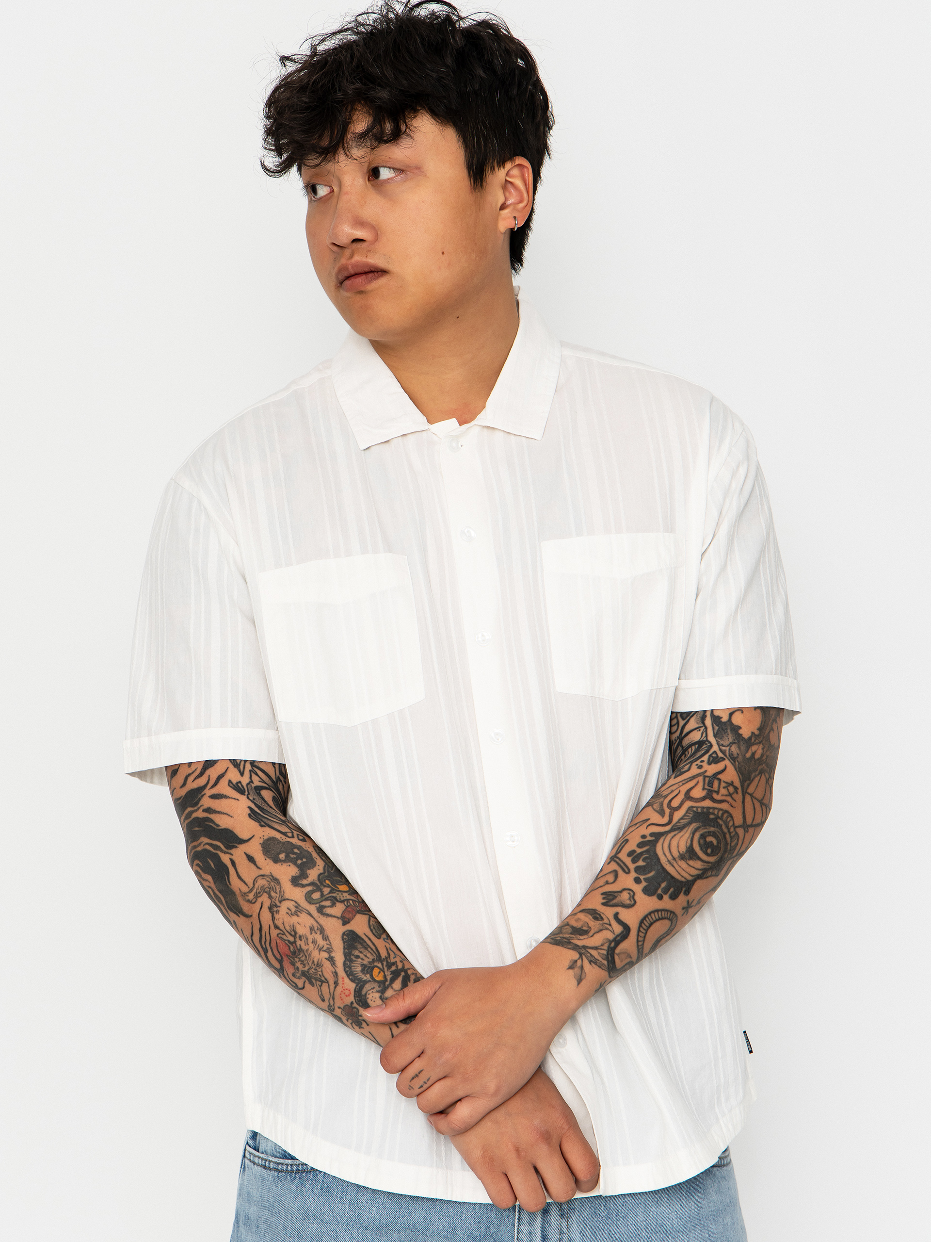 Cu0103mau0219u0103 Brixton The Vintage (off white jacquard stripe)