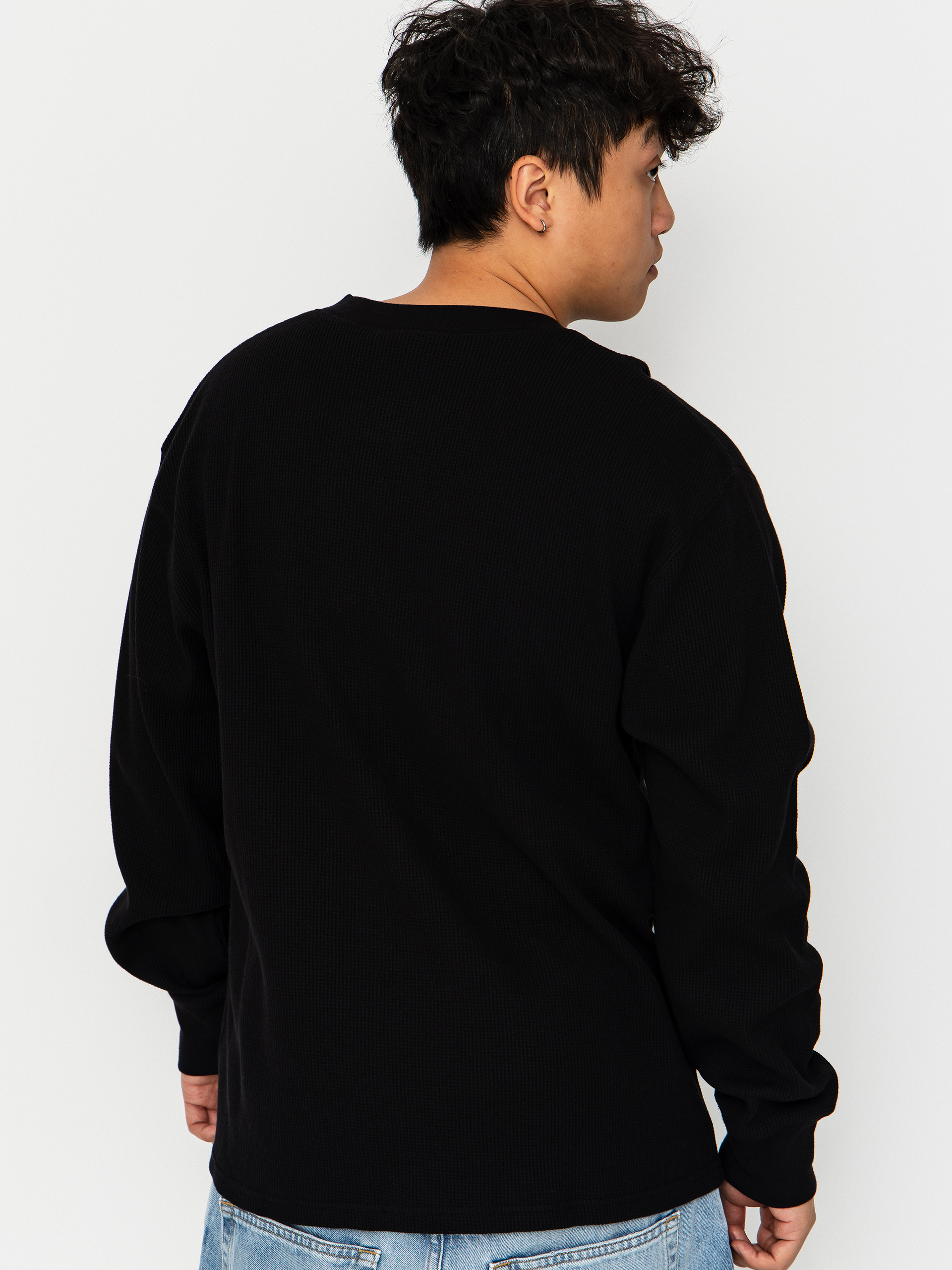 Longsleeve Carhartt WIP Eightynine Waffle (black/white)
