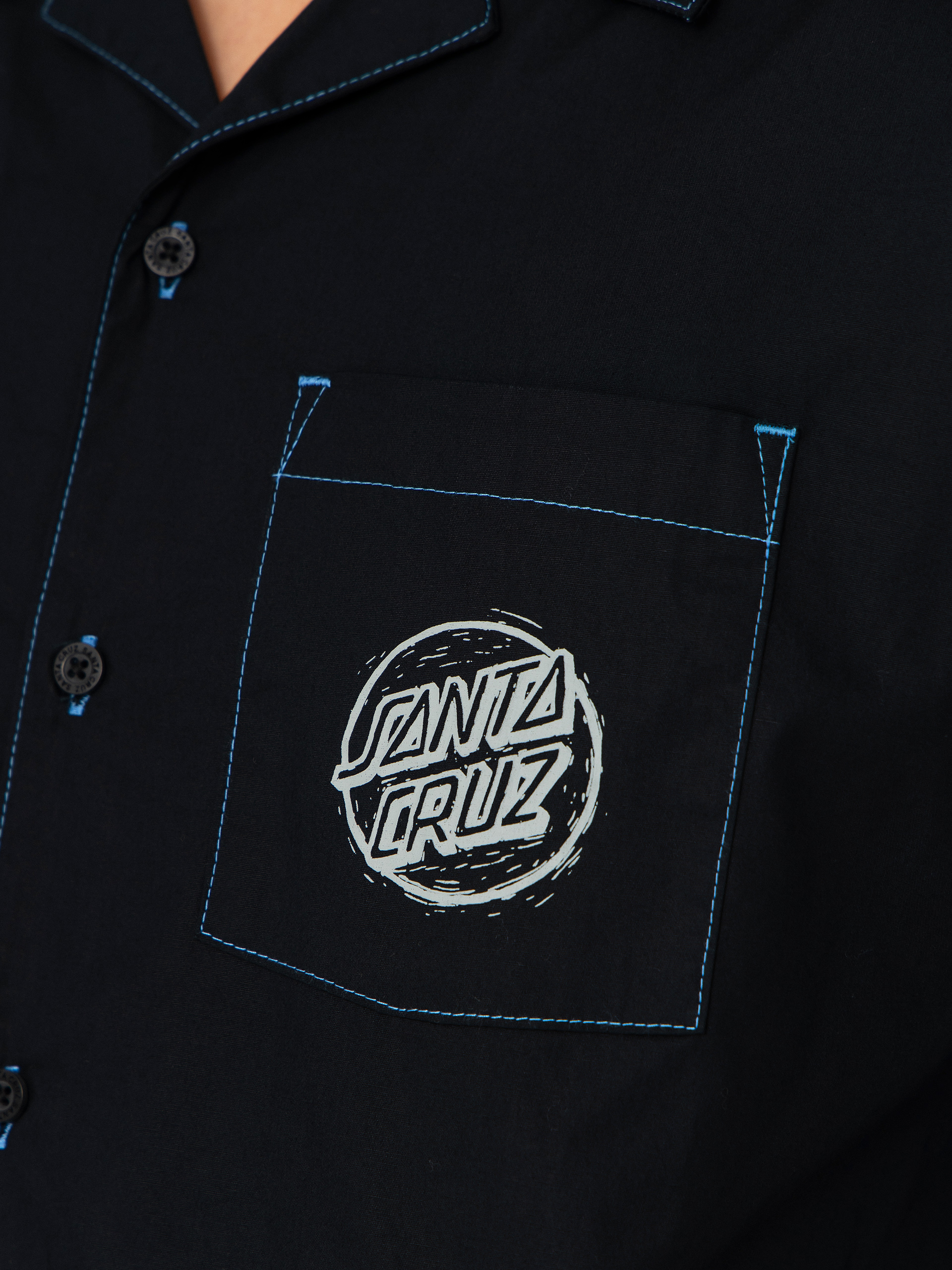 Cămașă Santa Cruz Stamped (black)