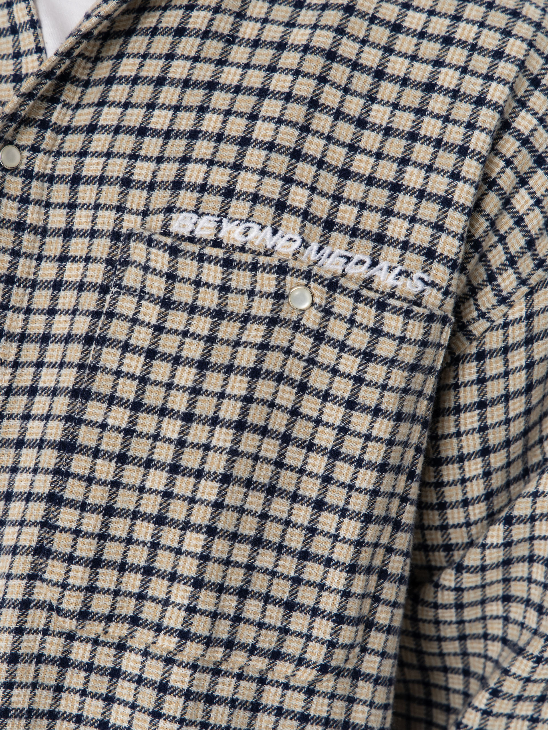 Cămașă Beyond Medals Checkered (beige)