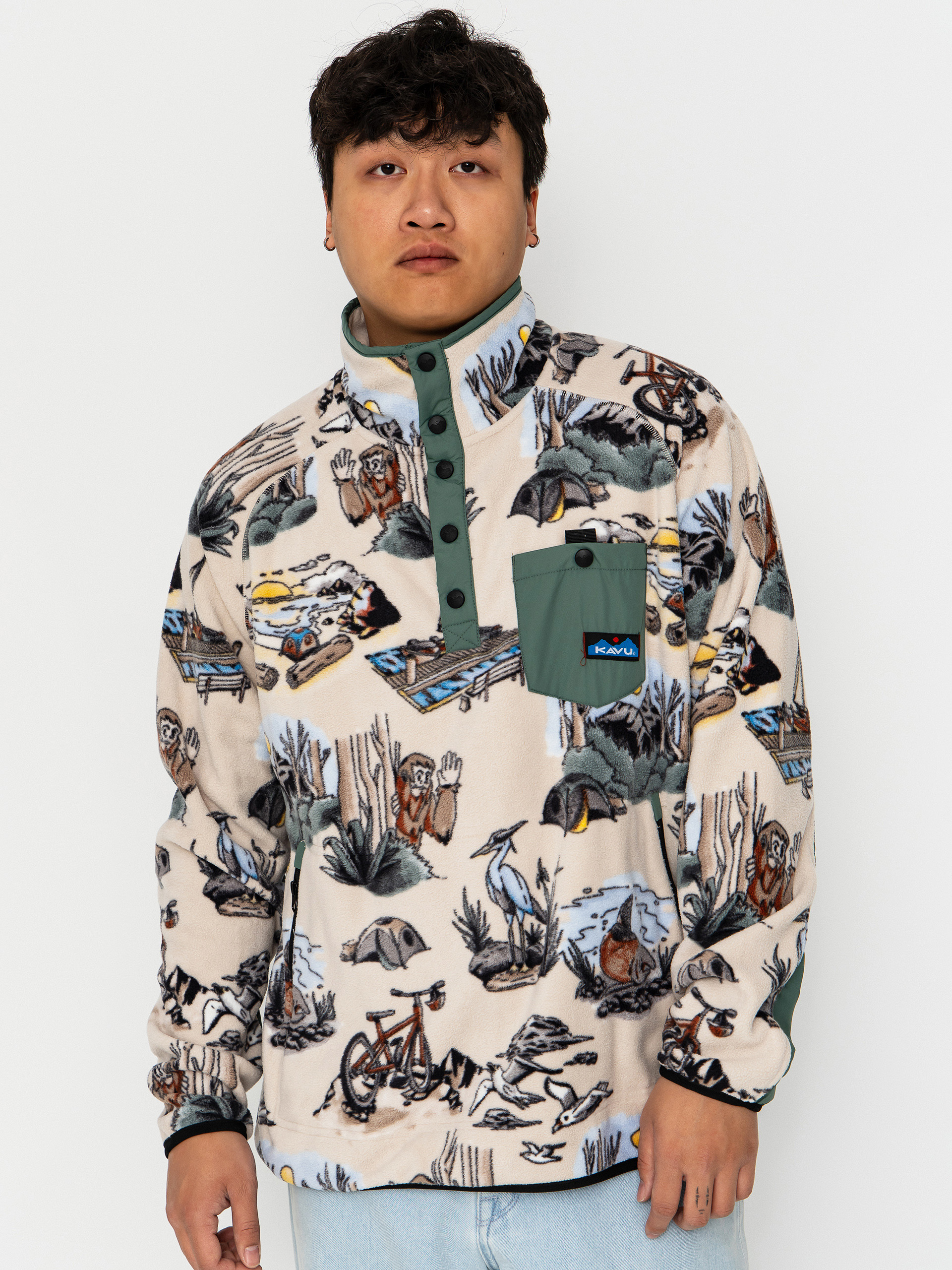 Hanorac din fleece Kavu Teannaway (places to be)