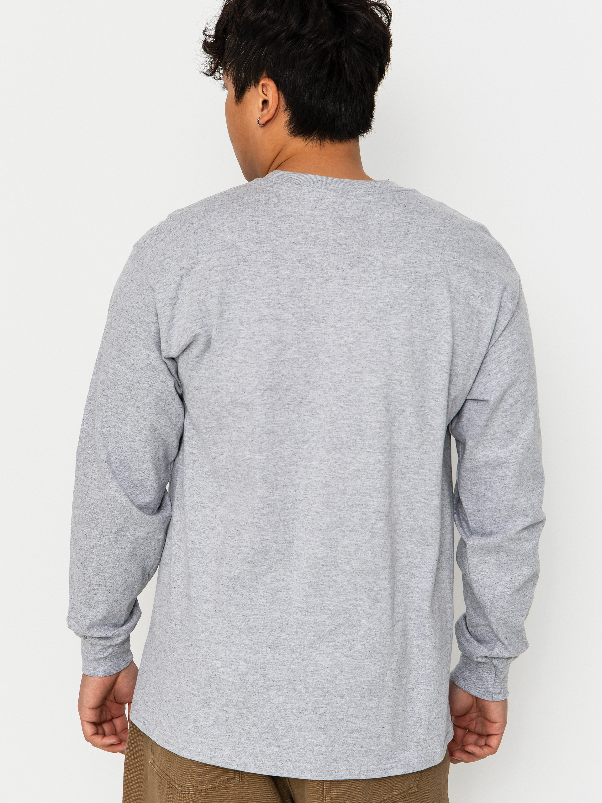 Longsleeve Spitfire Team Bighead (sport grey w/red black white print)