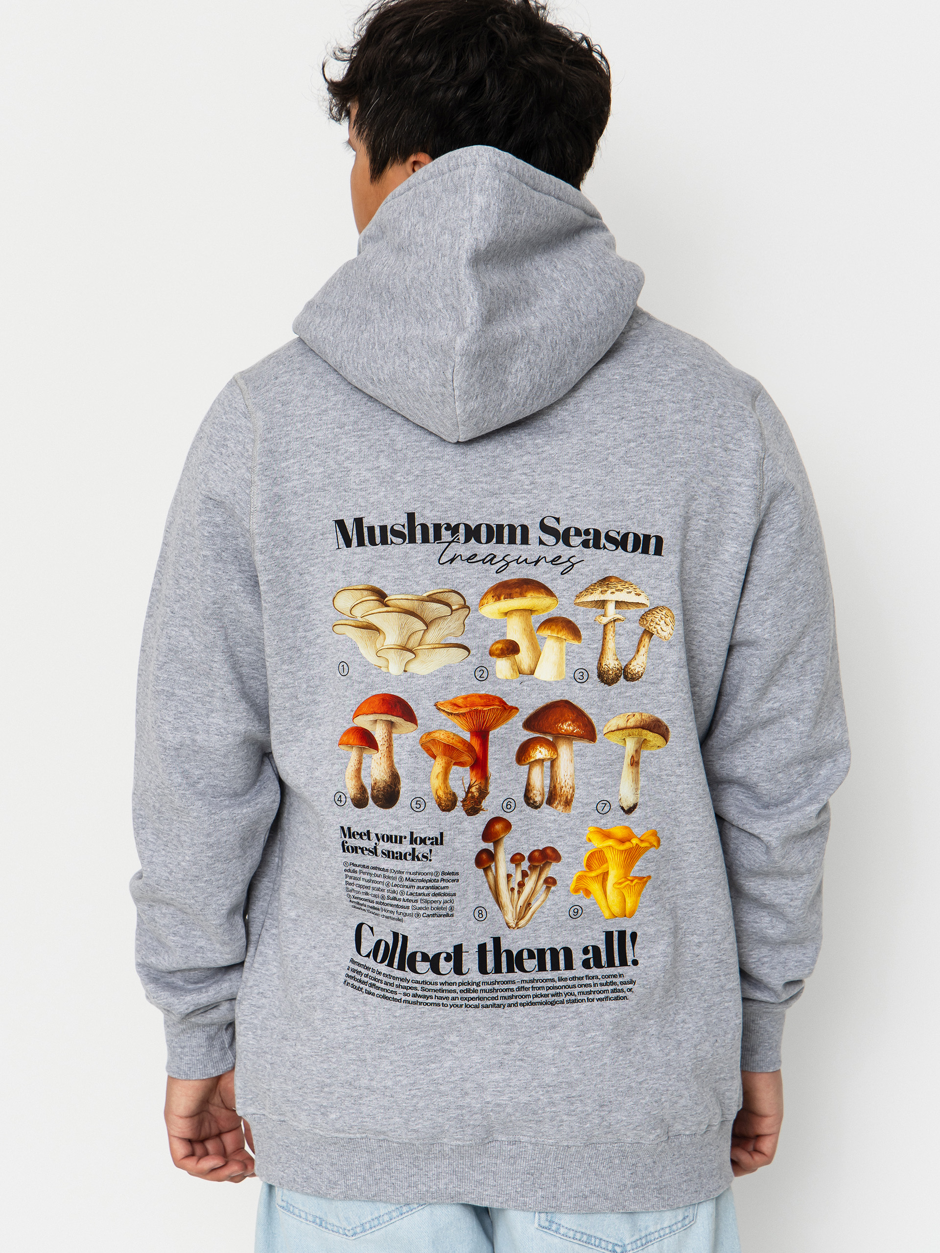 Hanorac cu glugă Palto Mushroom Hunter HD (grey)