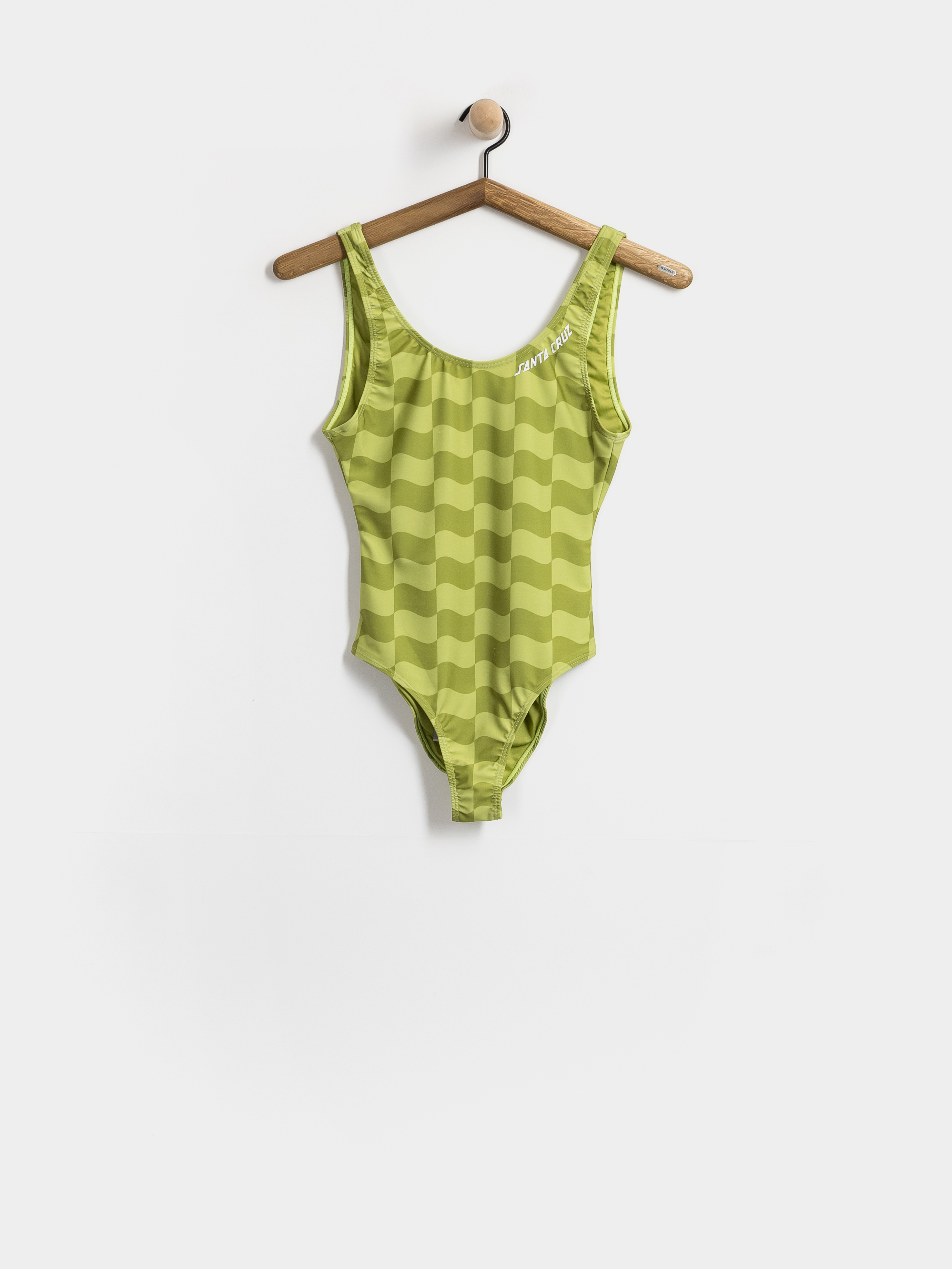 Costum de baie Santa Cruz Strip Bodysuit Wmn (chartreuse wave check)