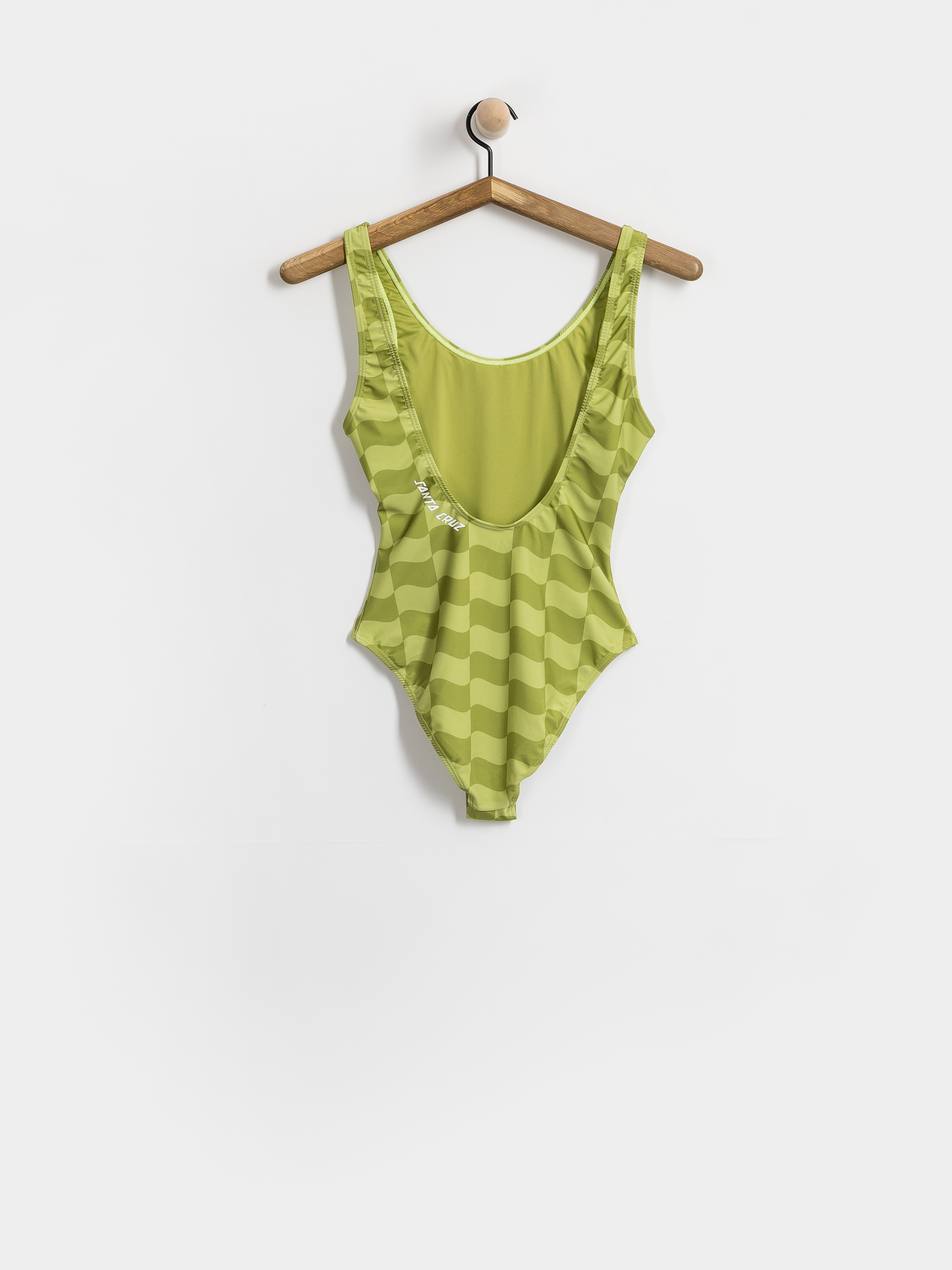 Costum de baie Santa Cruz Strip Bodysuit Wmn (chartreuse wave check)