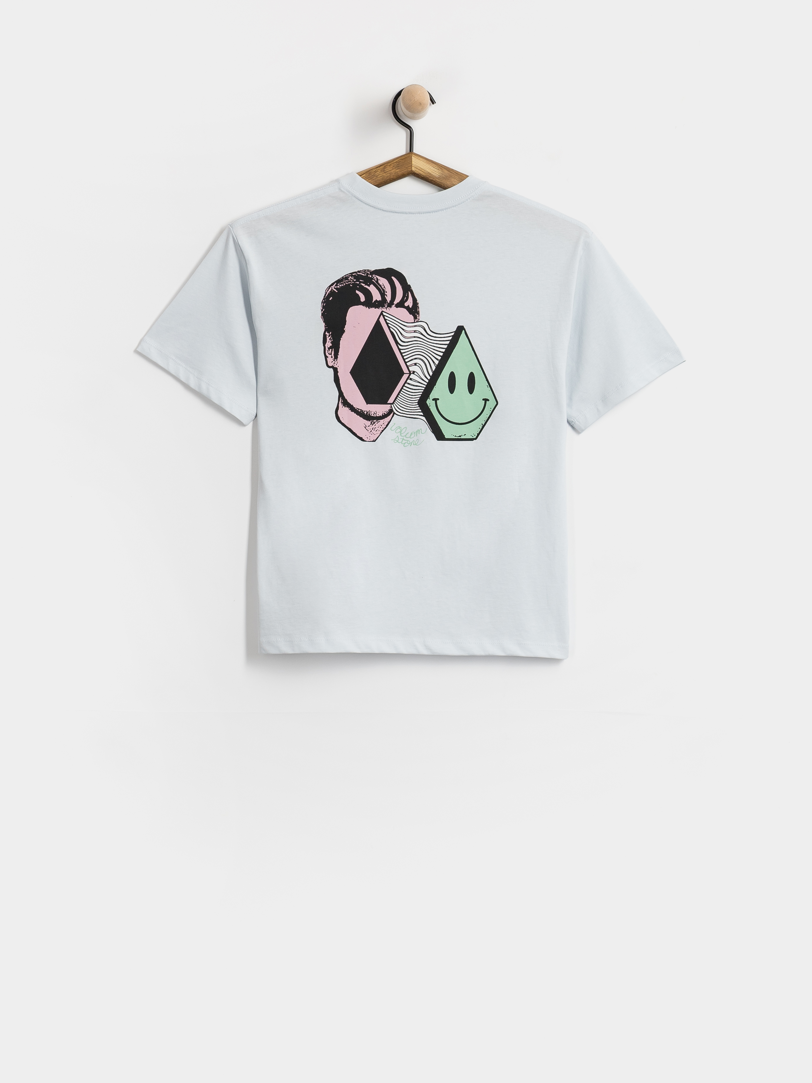 Tricou Volcom Aura Bsc JR (light blue acid)