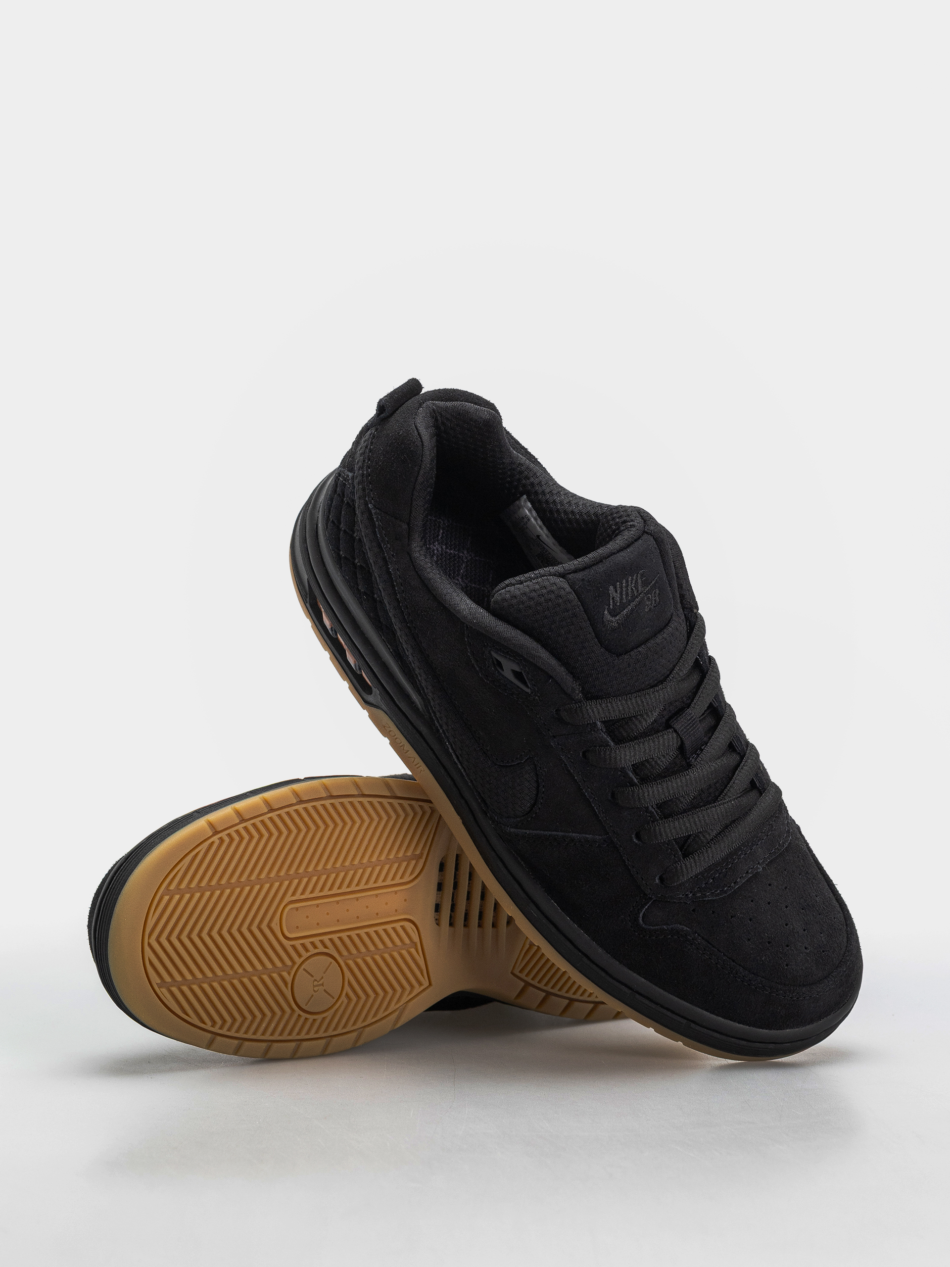 Pantofi Nike SB Paul Rodriguez Zoom Air Low (black/black/black/gum light brown)
