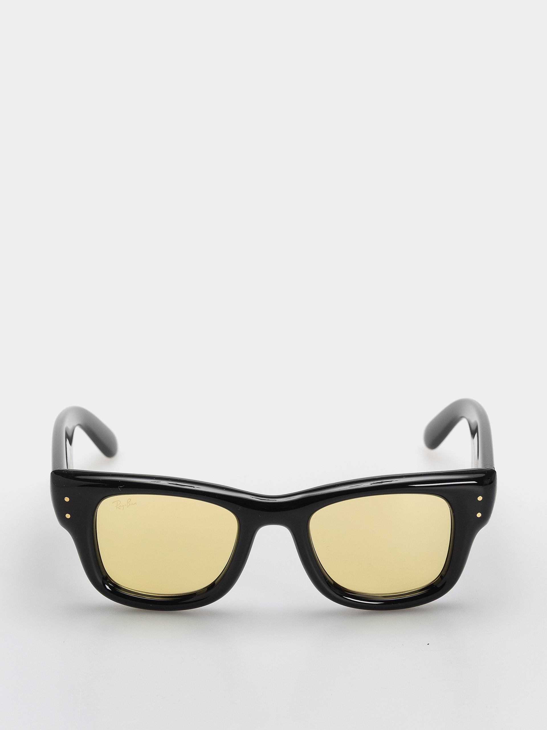 Ochelari de soare Ray-Ban Wayfarer Puffer (polerowany czarny/żółty)