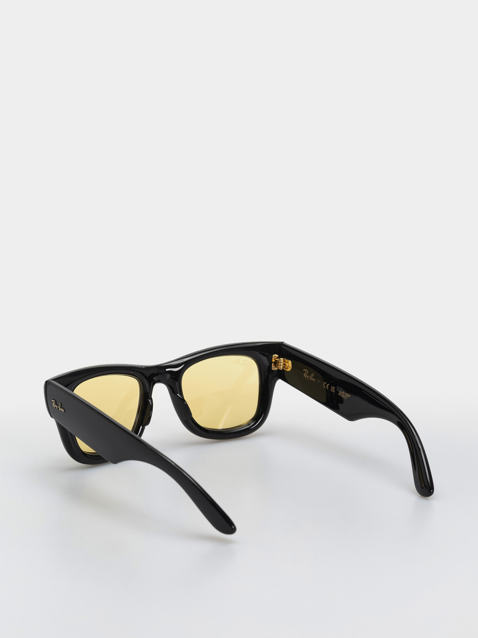 Ochelari de soare Ray-Ban Wayfarer Puffer (polerowany czarny/żółty)