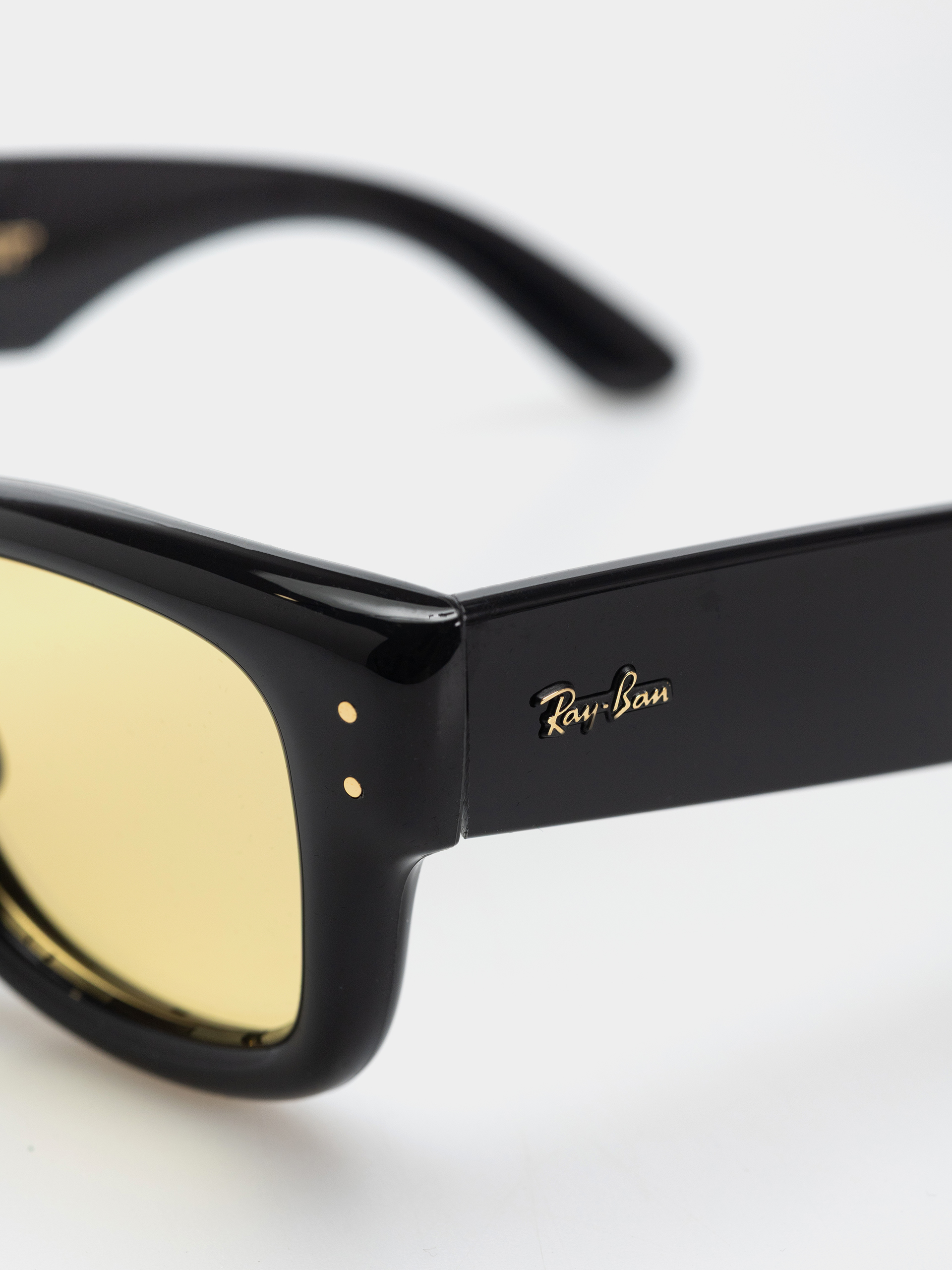 Ochelari de soare Ray-Ban Wayfarer Puffer (polerowany czarny/żółty)