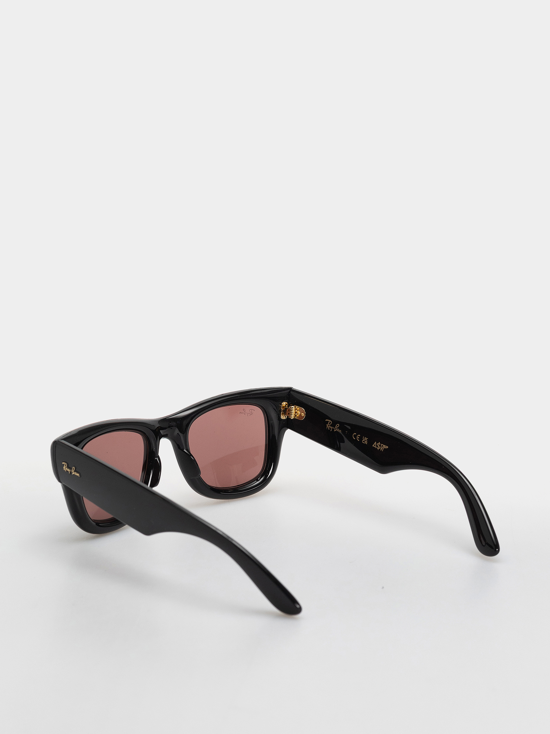 Ochelari de soare Ray-Ban Wayfarer Puffer (polerowany czarny/ciemnofioletowe)
