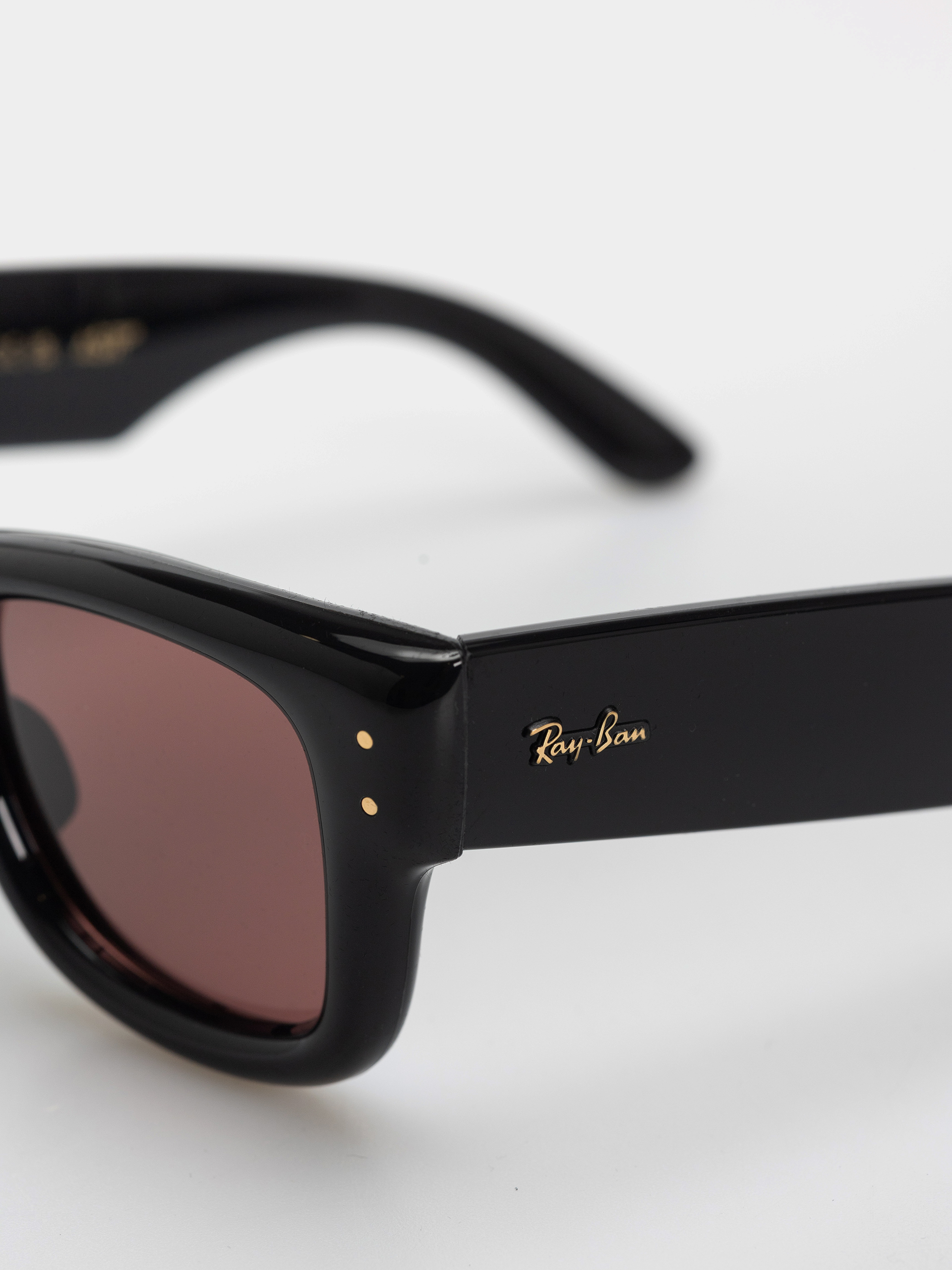 Ochelari de soare Ray-Ban Wayfarer Puffer (polerowany czarny/ciemnofioletowe)