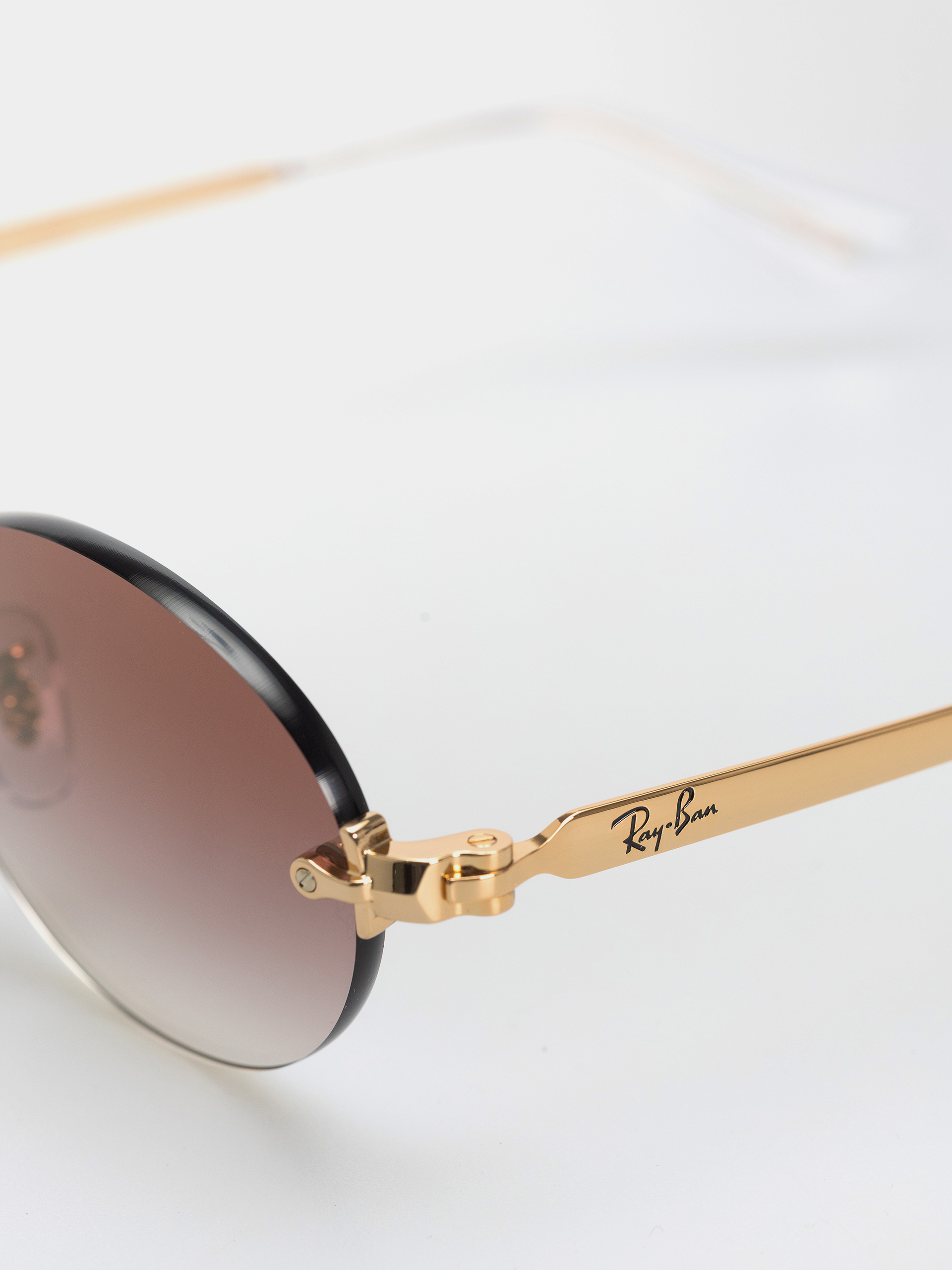 Ochelari de soare Ray-Ban Rb3929 By A$Ap Rocky (polerowany złoto arista/przezroczysty ciemnopurpurowy gradalny)