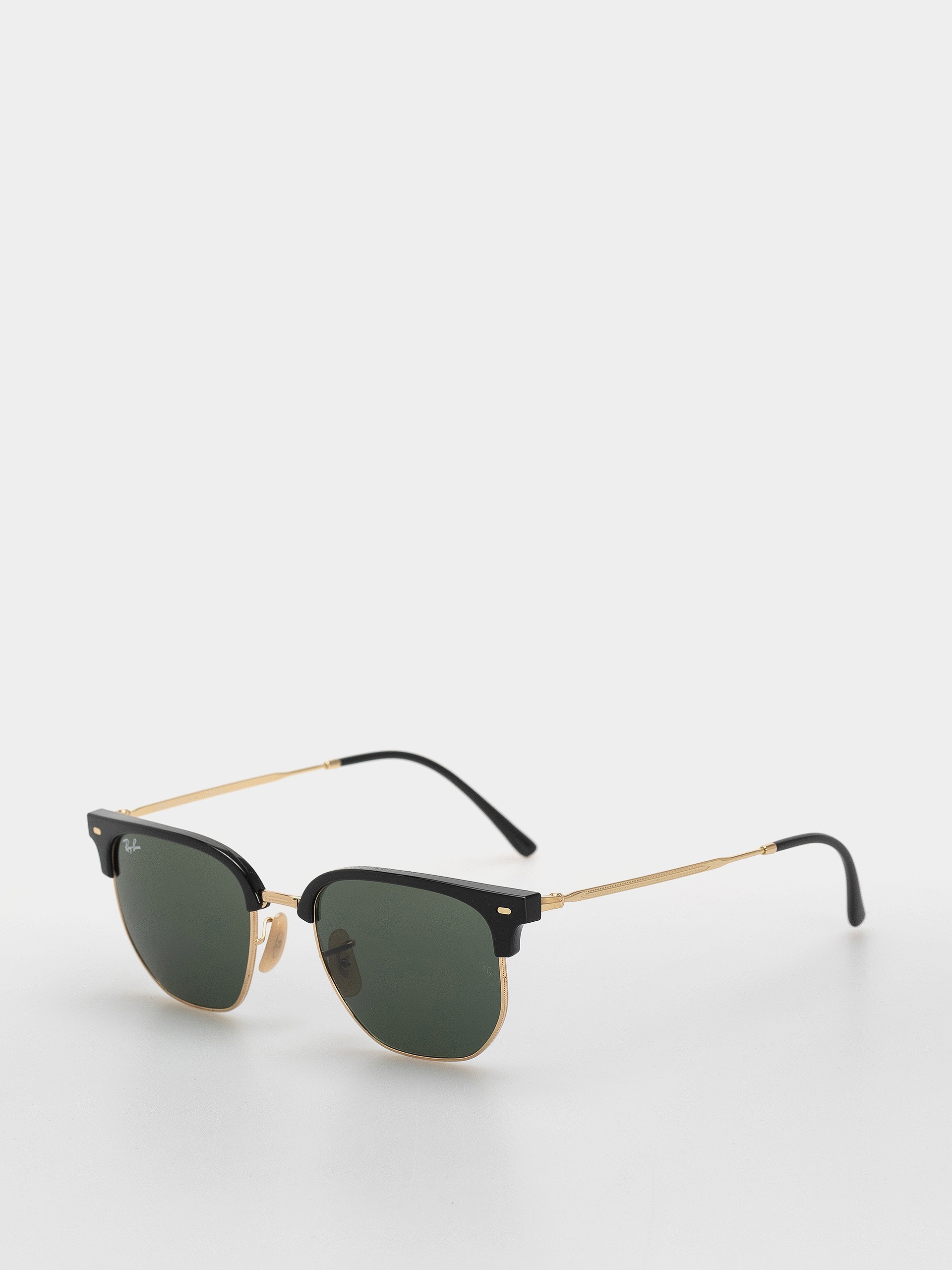 Ochelari de soare Ray-Ban New Clubmaster (polerowany czarno-złote/zielony)