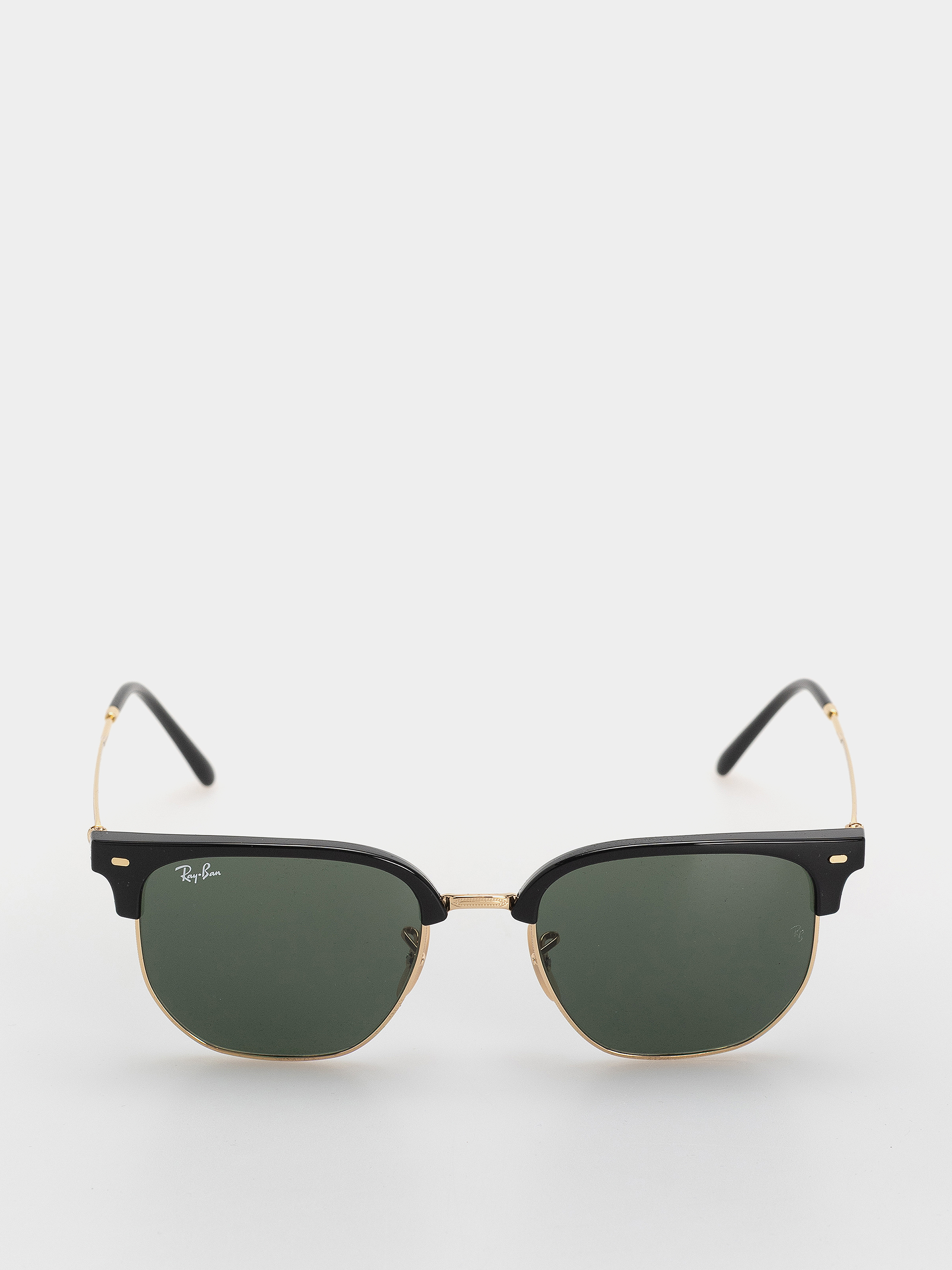 Ochelari de soare Ray-Ban New Clubmaster (polerowany czarno-złote/zielony)